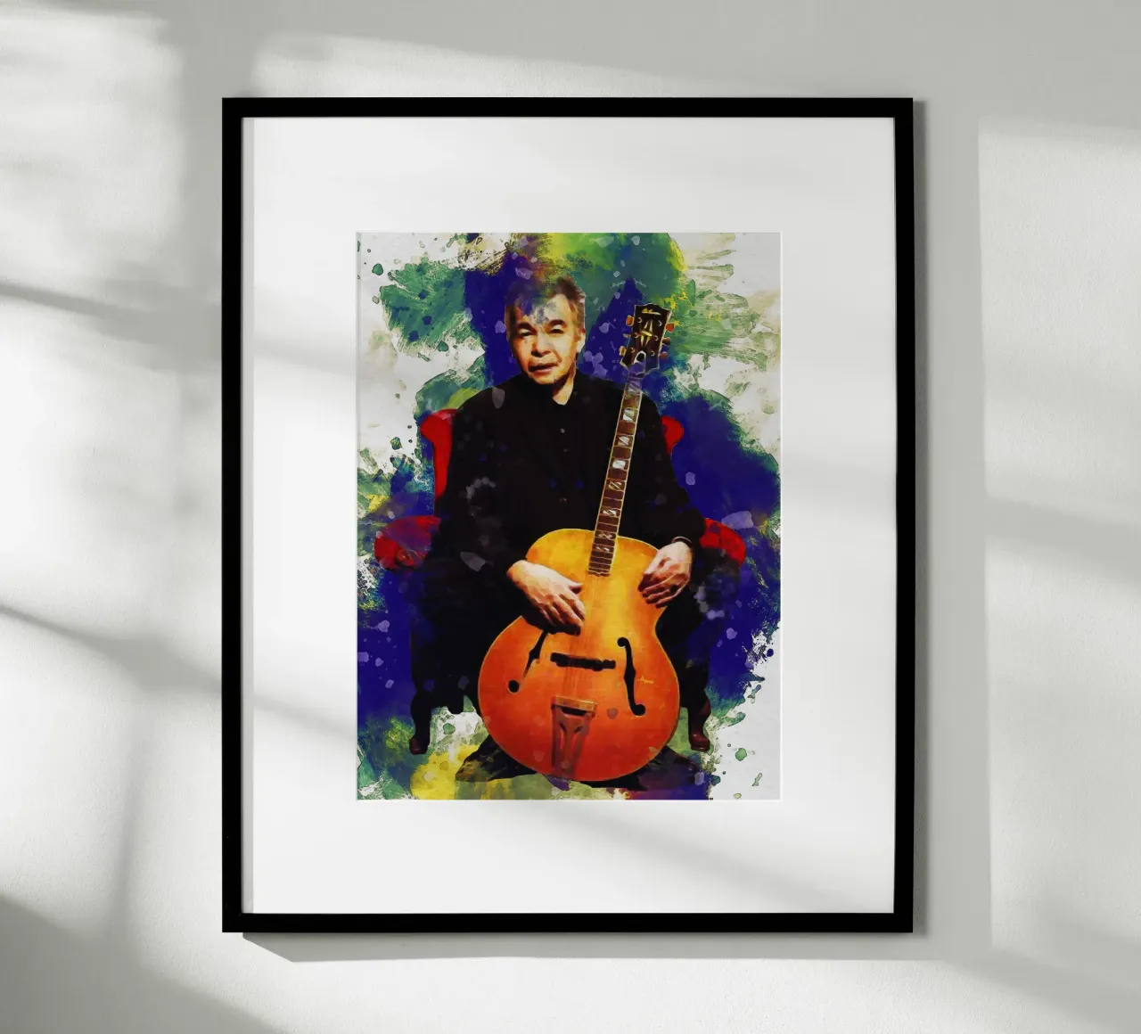 Smudge of Portrait John Prine Hahnemühle von Gunawan Rb