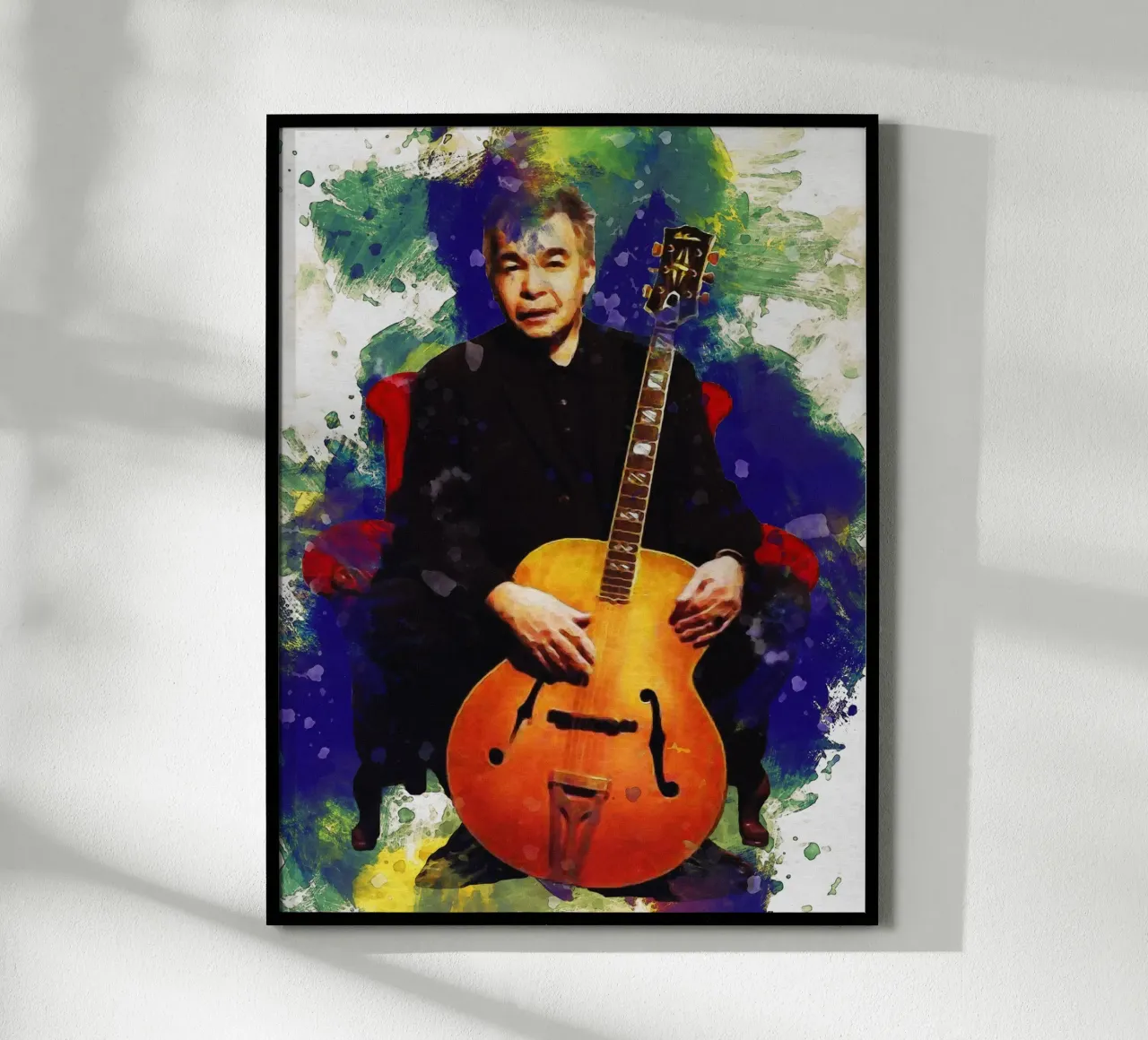 Smudge of Portrait John Prine Hahnemühle von Gunawan Rb