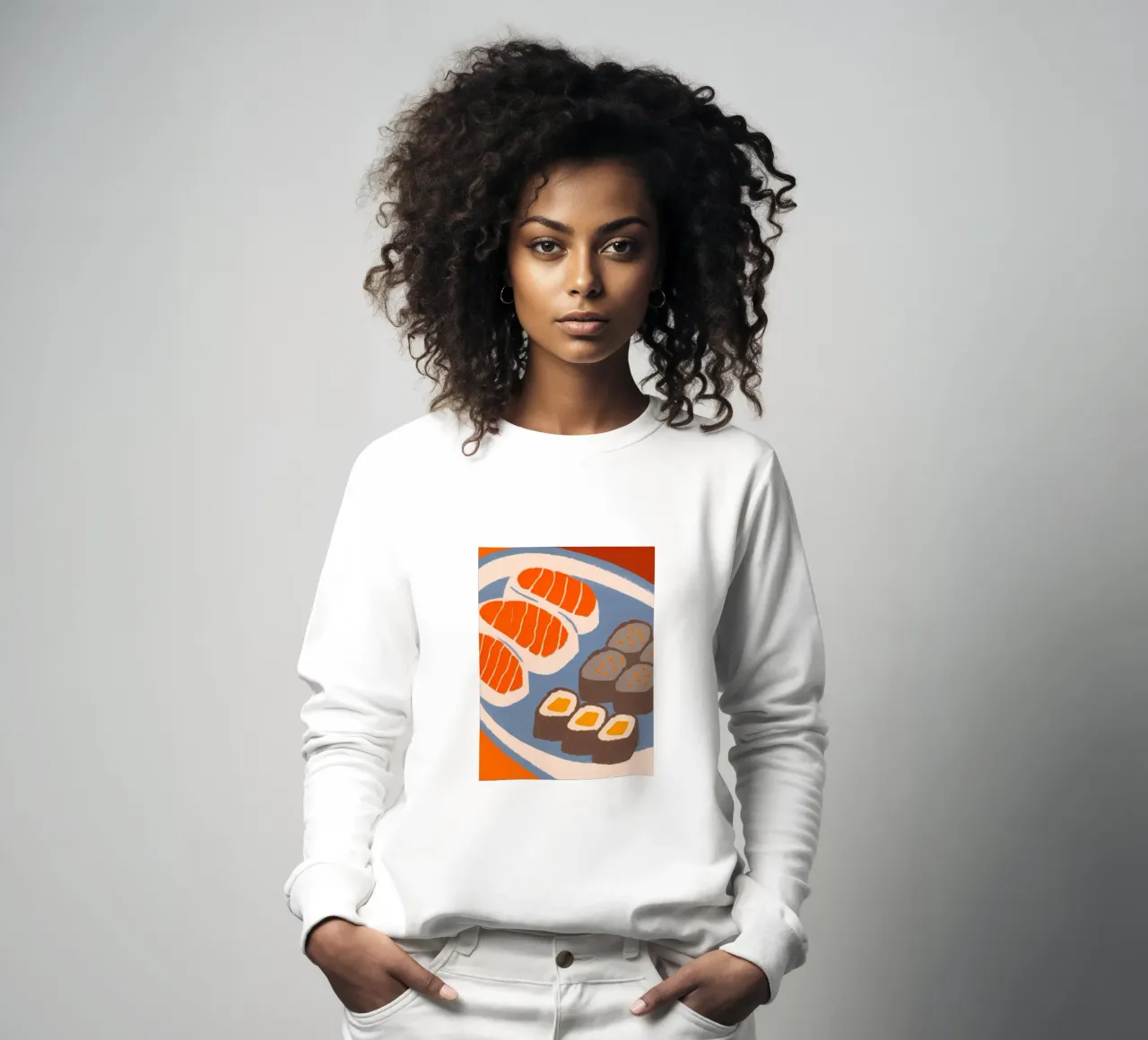 Sushi sweatshirt by PERSONAL TOUCH