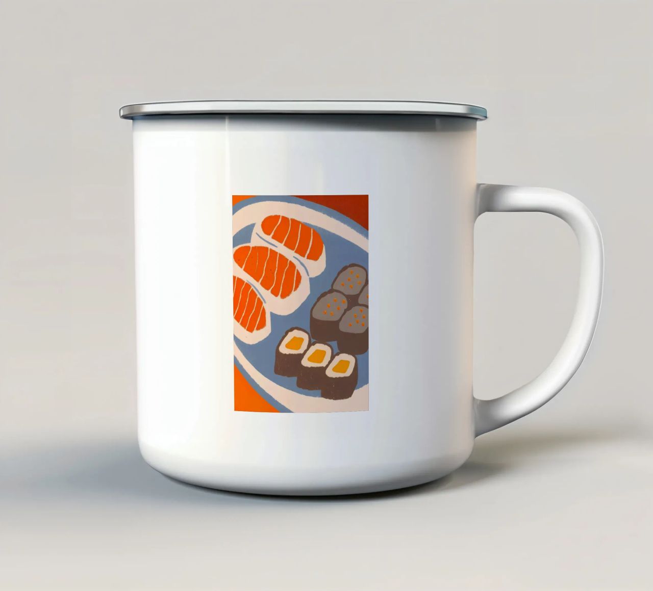 Sushi tazza in smalto da PERSONAL TOUCH
