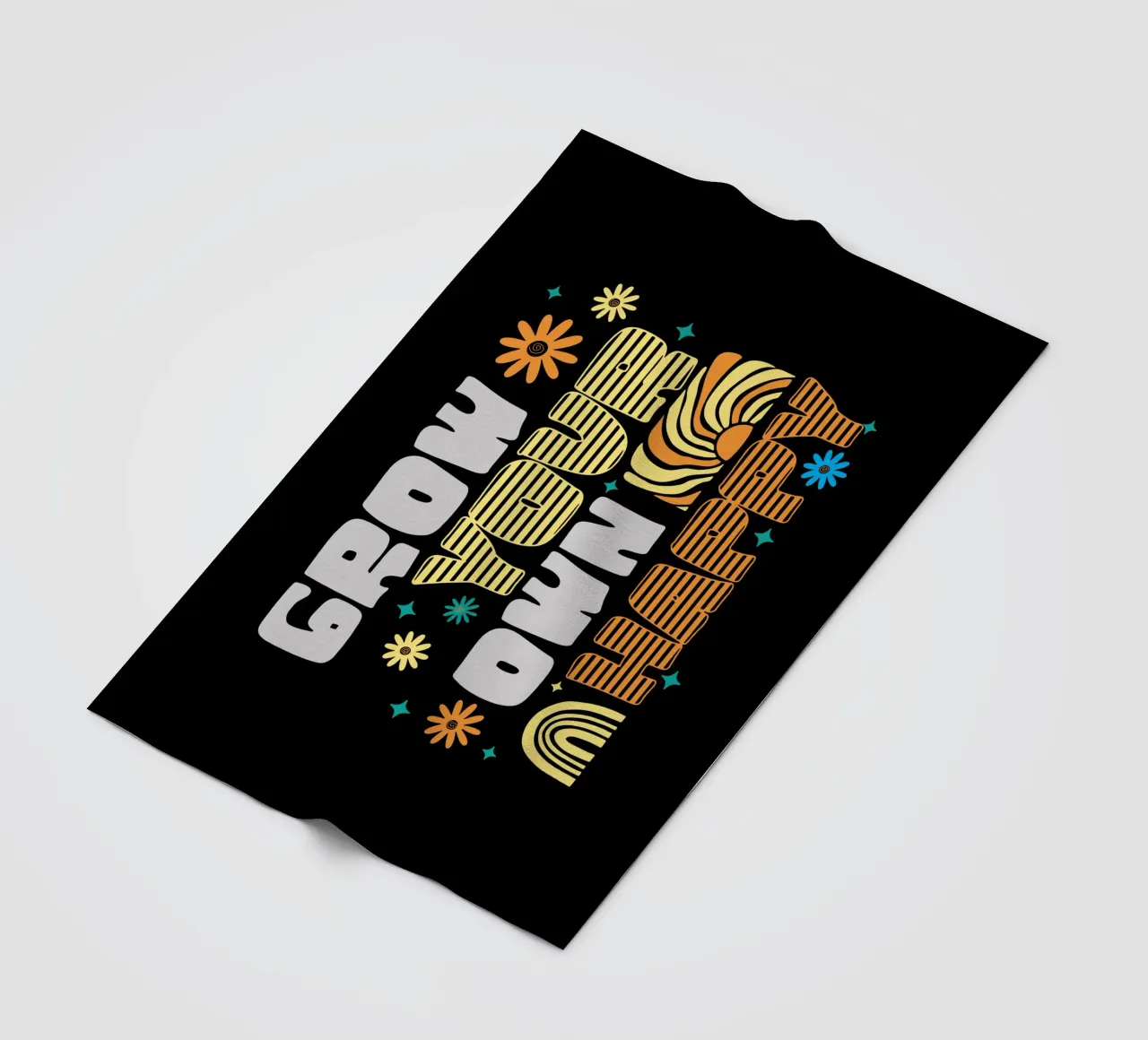 Grow Your Own Happy fleece blanket by Gunawan Rb