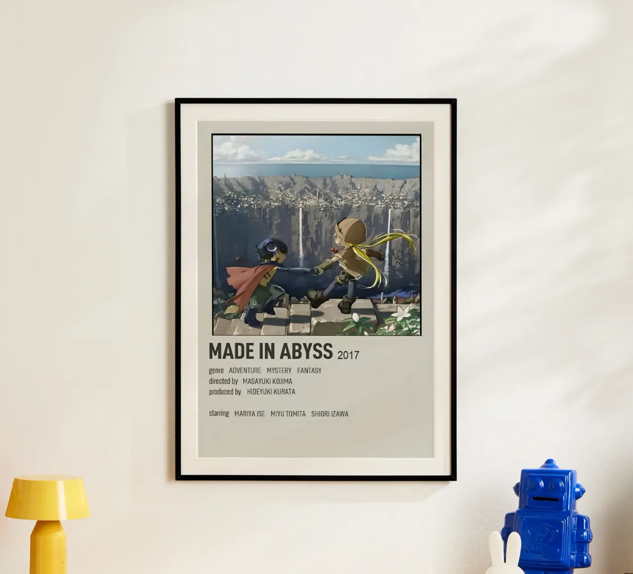 MADE IN ABYSS 2017 poster con telaio in plastica da Totoya
