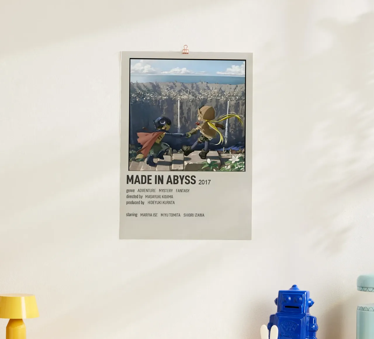 MADE IN ABYSS 2017 poster con telaio in plastica da Totoya