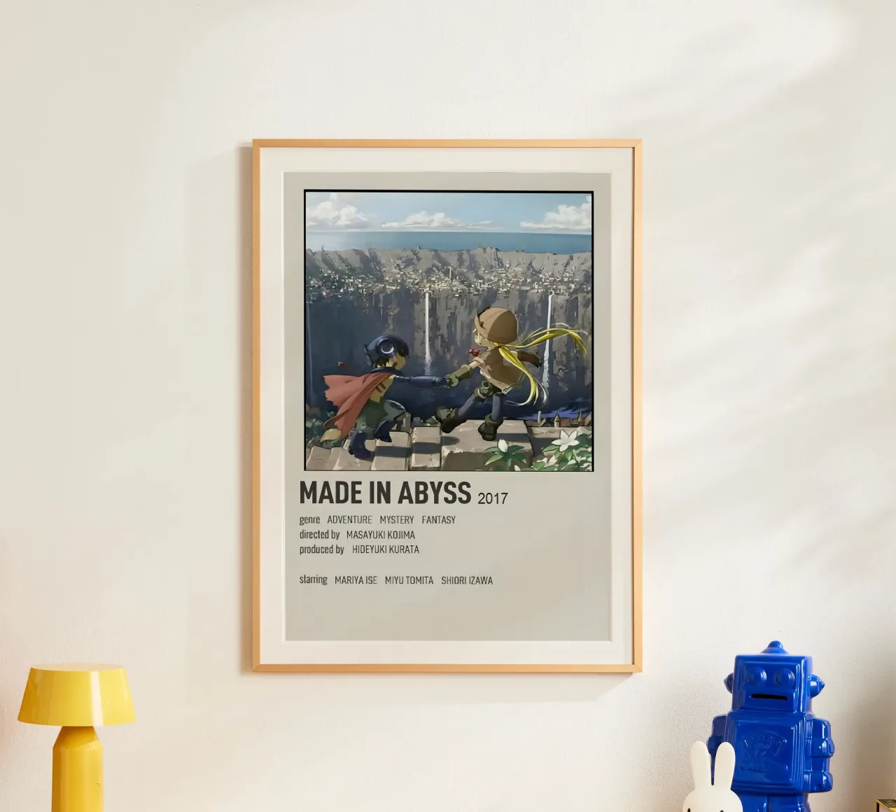 MADE IN ABYSS 2017 poster con telaio in plastica da Totoya