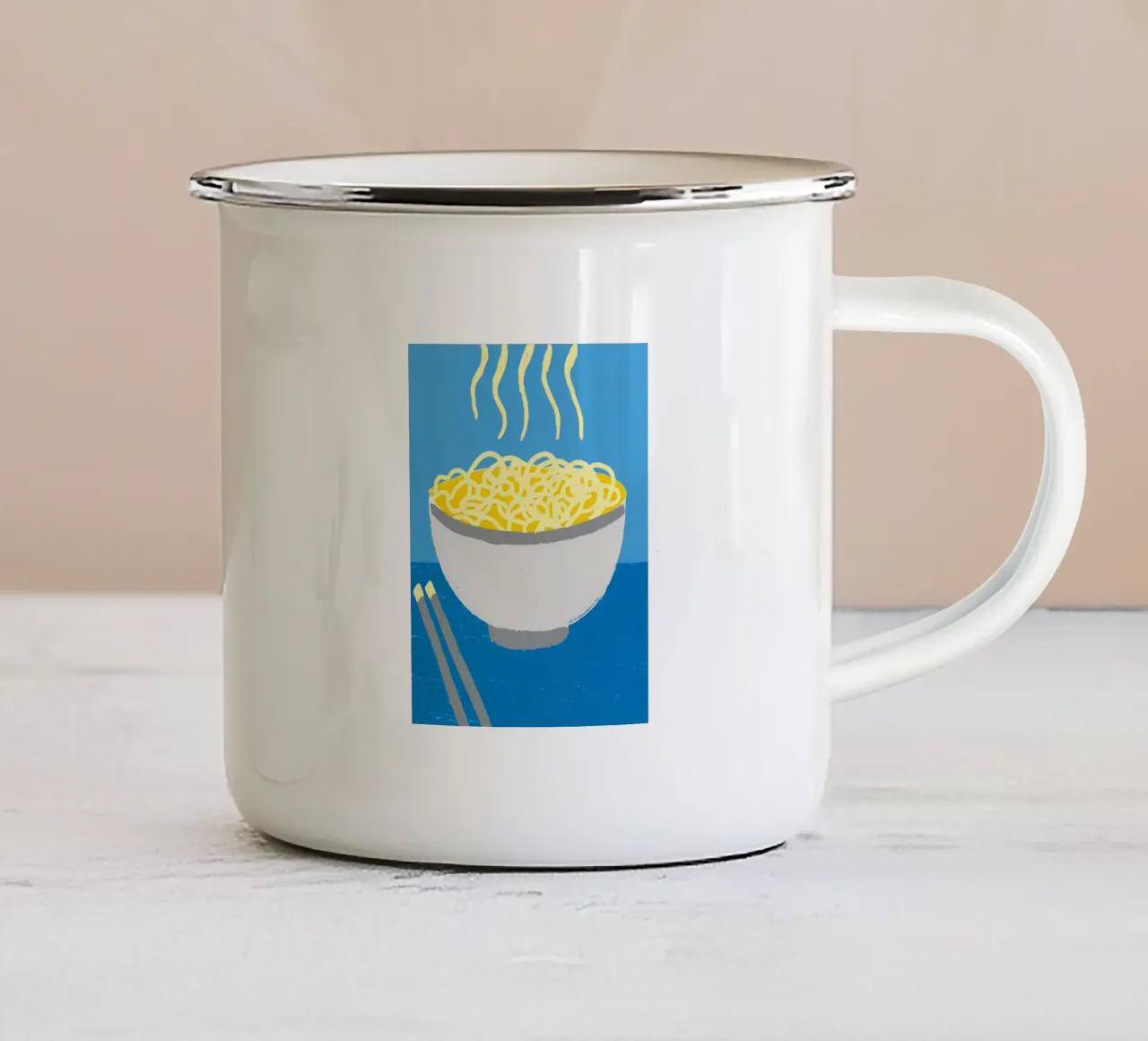 Mangiare spaghetti tazza in smalto da PERSONAL TOUCH
