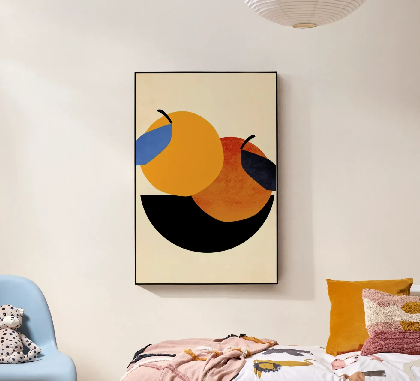 Two Oranges acryl van Kubistika