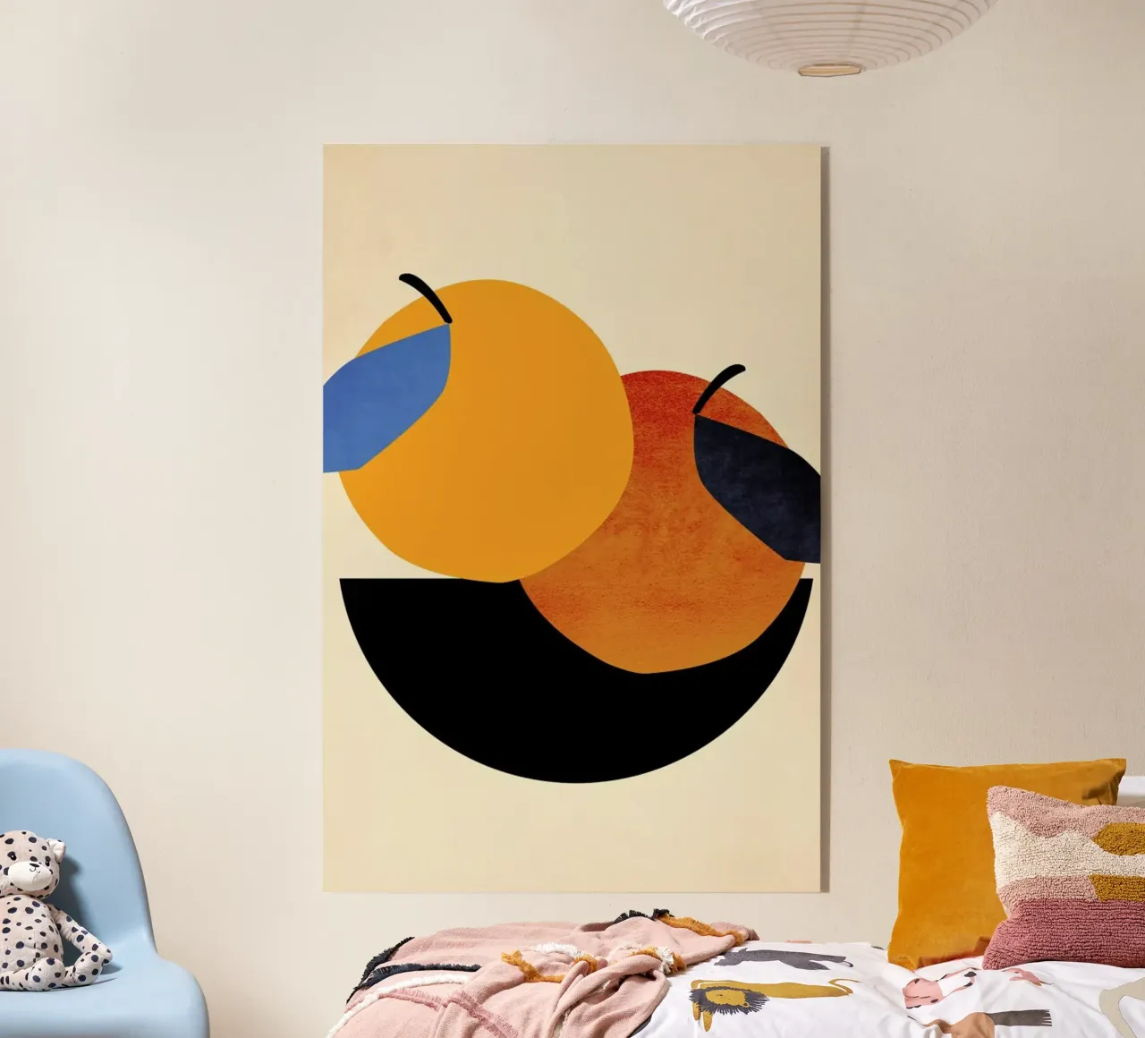 Two Oranges acryl van Kubistika