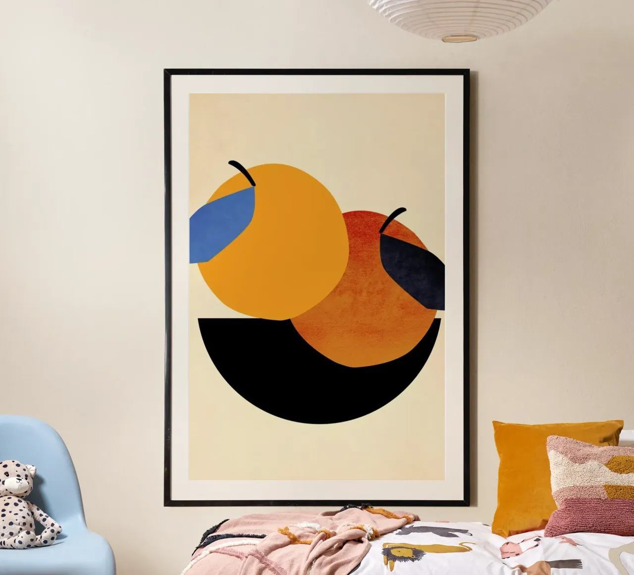 Two Oranges poster by Kubistika