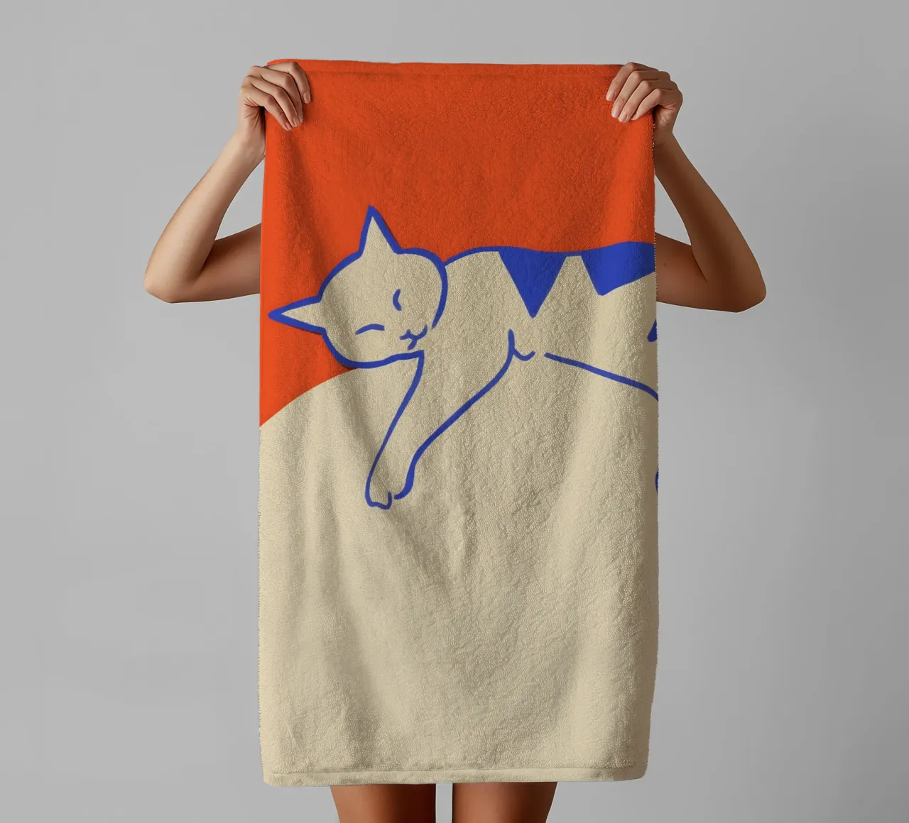 Catalyst | Cat Nap towel by 83oranges