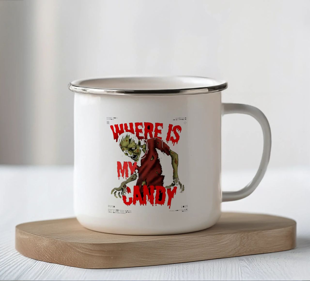 Zombie tazza in smalto da Agnazarshop