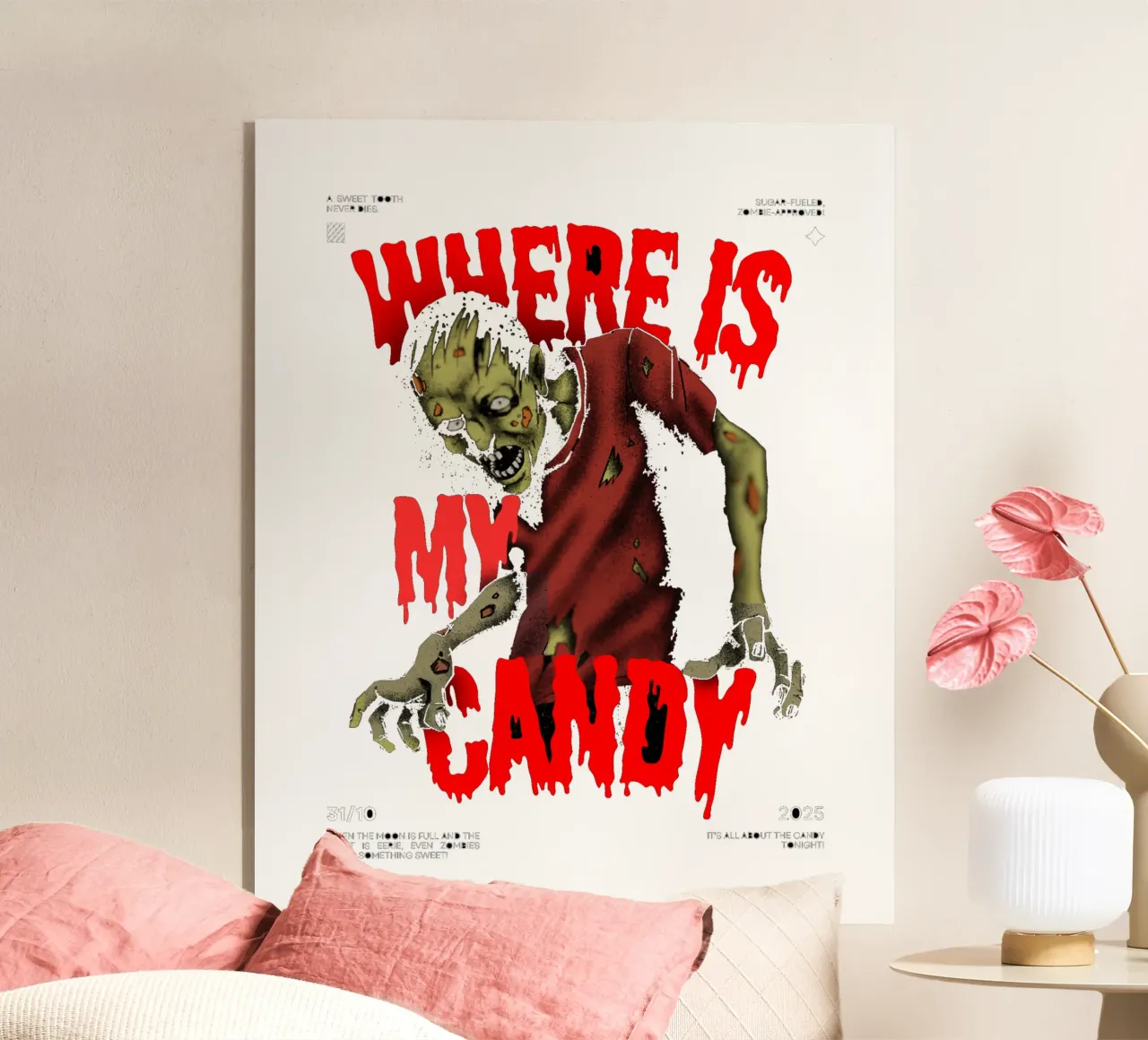 Zombie acrylic glass by Agnazarshop