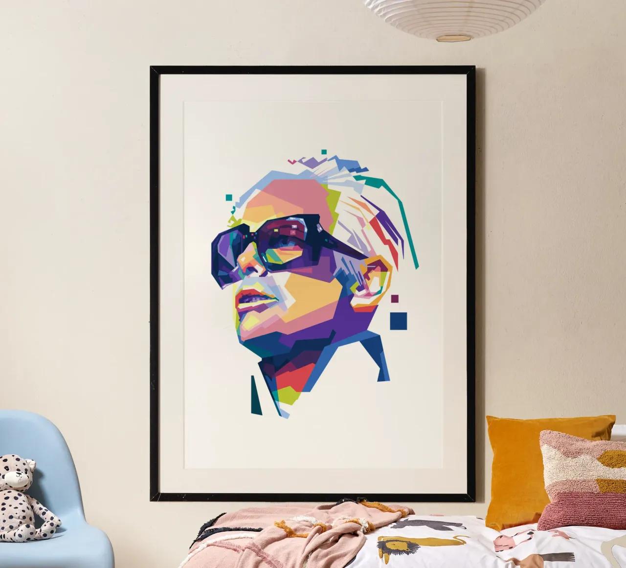 Il piccolo Billy Freeman poster con telaio in alluminio da Alkahfsmart