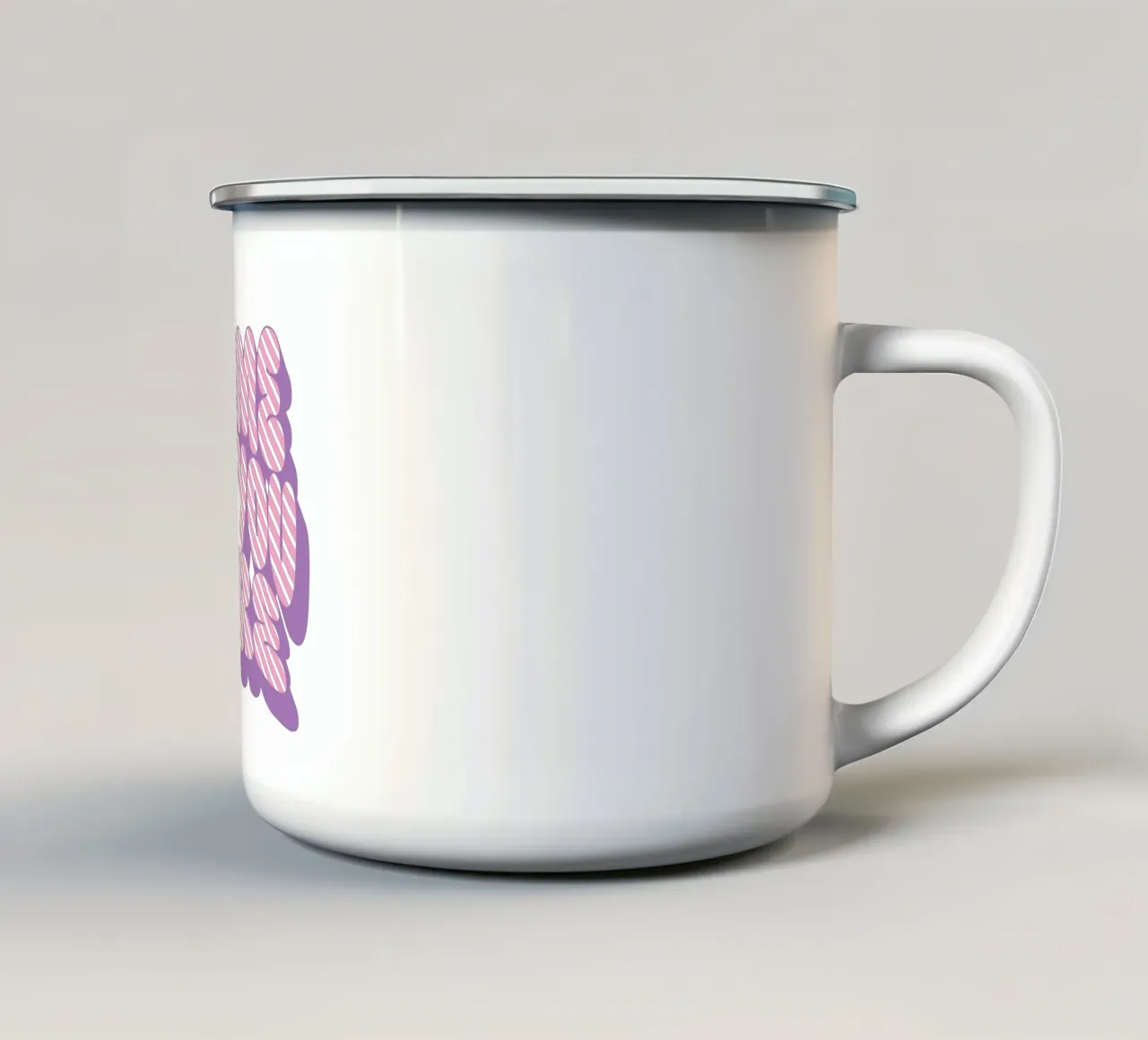 Venite come siete tazza in smalto da Gunawan Rb