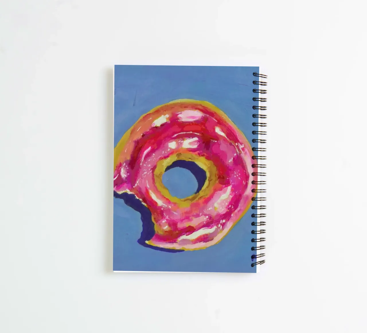 Donut with Bite spiral notebook by Miche Watkins