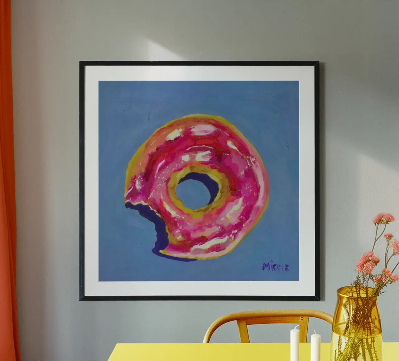 Donut with Bite carta hahnemühle da Miche Watkins