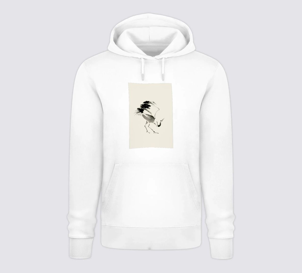 Bowing Crane felpa con cappuccio da Flora & Fauna