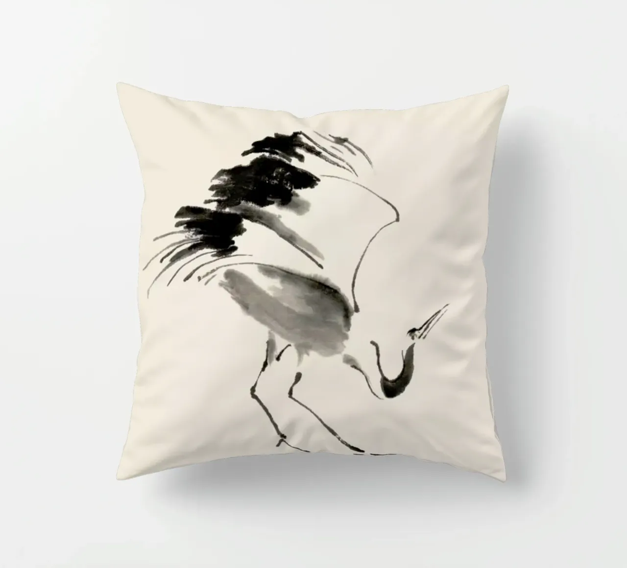 Bowing Crane cuscino da Flora & Fauna
