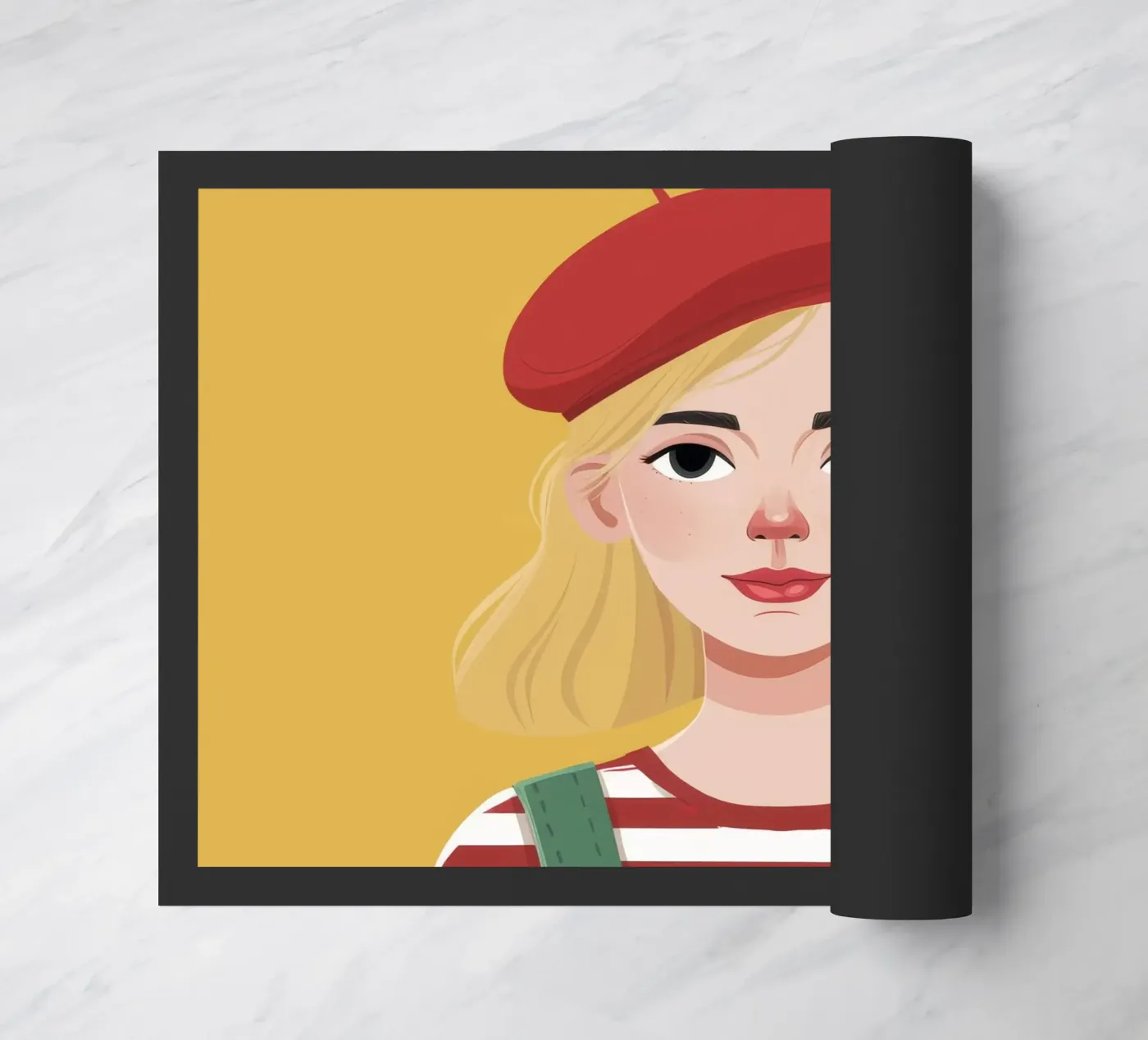 Retro Chic Whimsy doormat by Ivory Frame