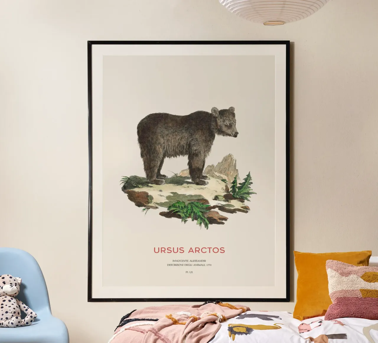 Dessin ancien d'un ours brun hahnemühle de Vintagrafica