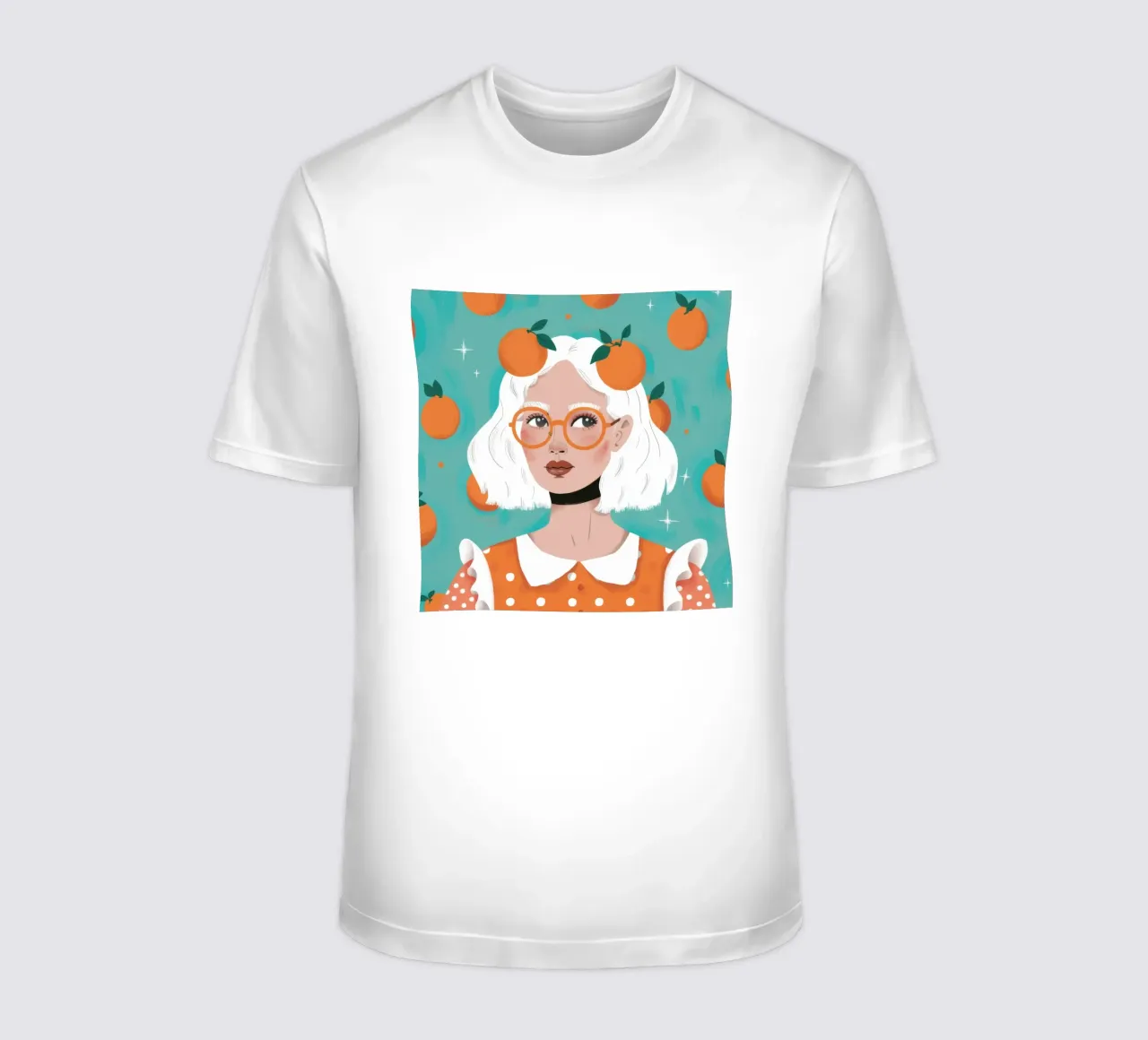 Beatitudine Dreamscape agli agrumi t-shirt da Ivory Frame
