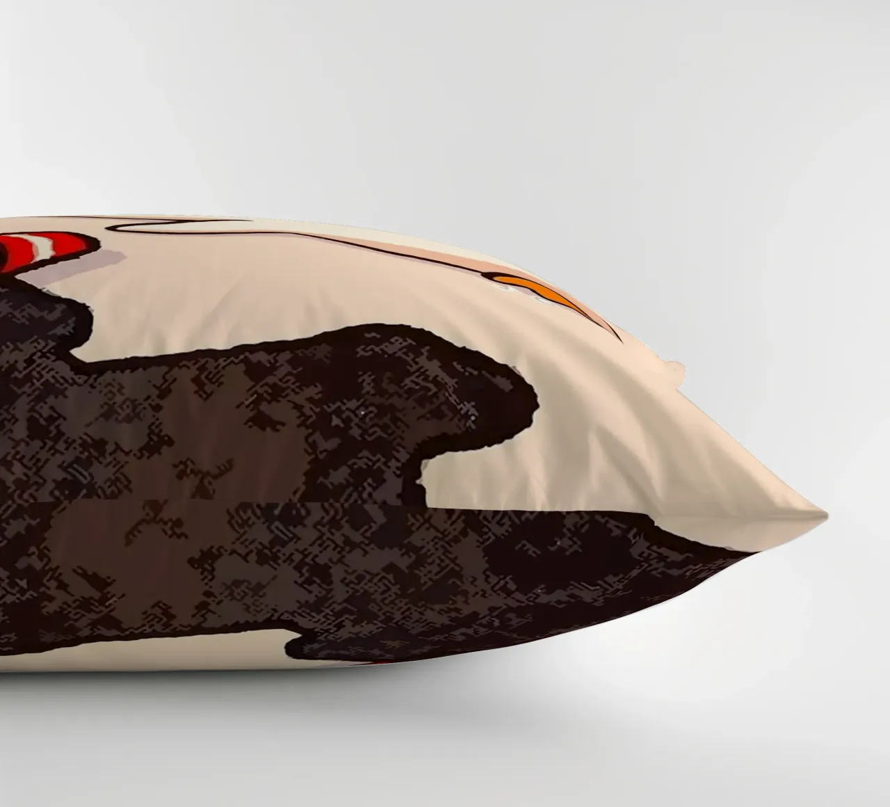 I'M FINE goose speech bubble text decorative cushion by James Isaac Jackson
