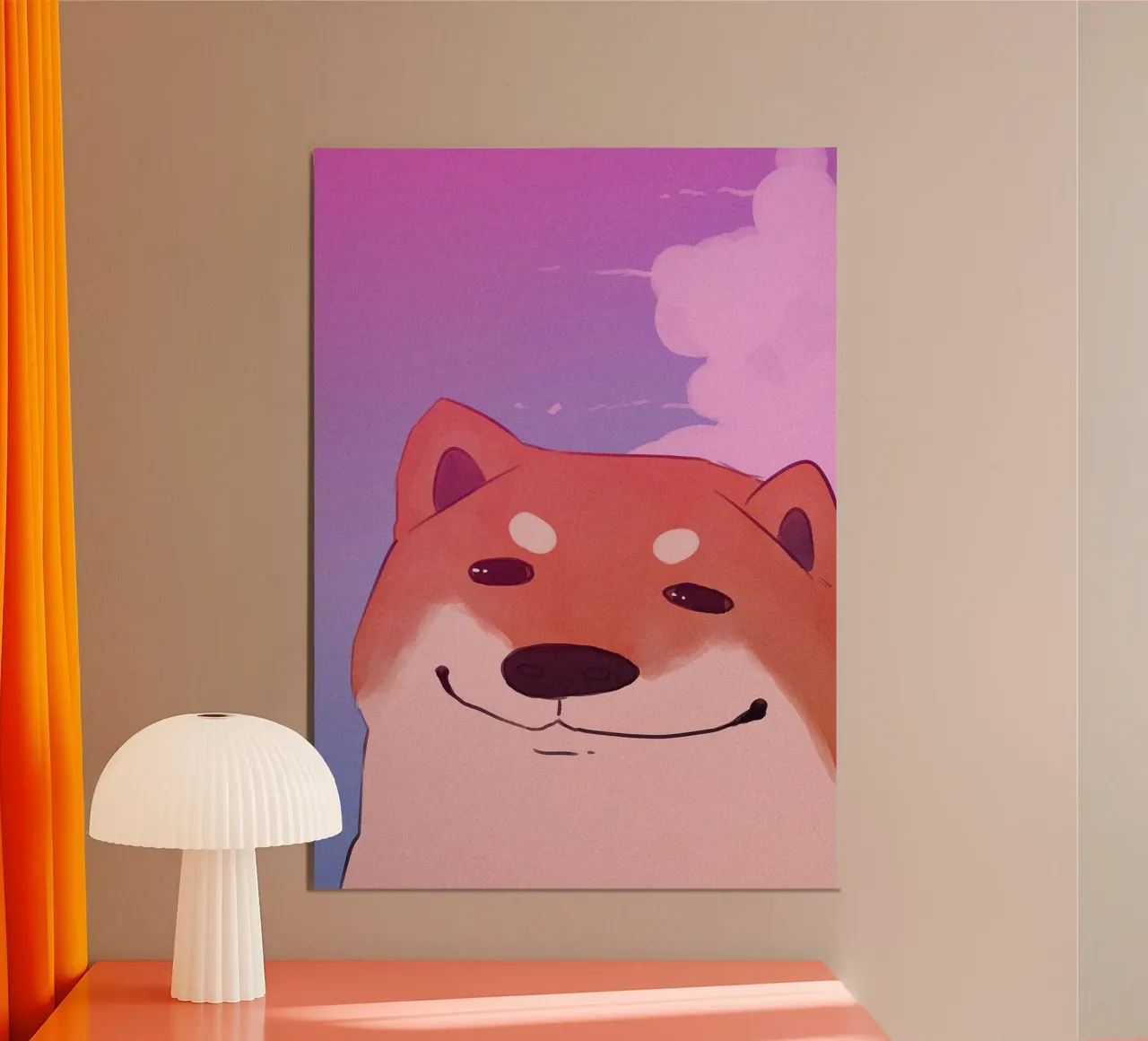 doggo estetico poster con telaio in plastica da James Isaac Jackson