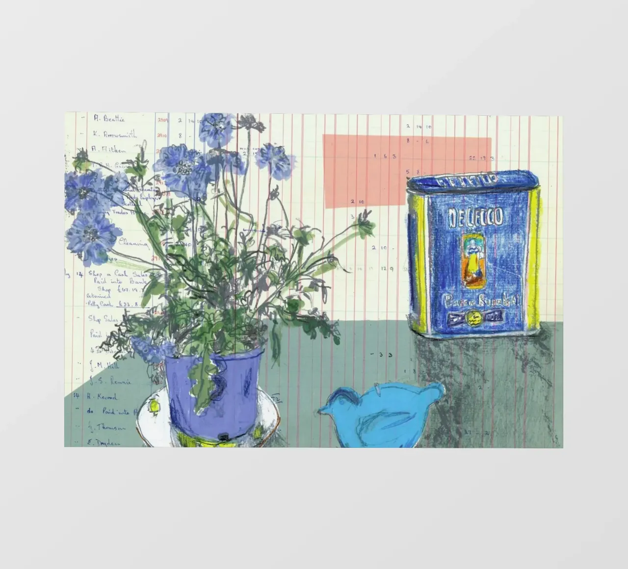 Scabious, Bird And Tin telo in pvc da Stars Above Us