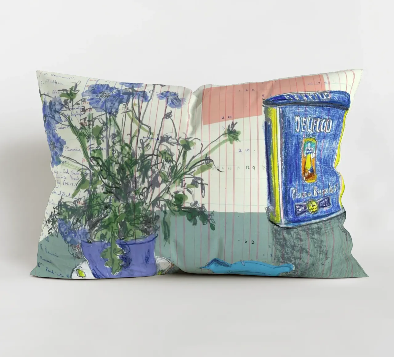 Scabious, Bird And Tin cuscino da Stars Above Us