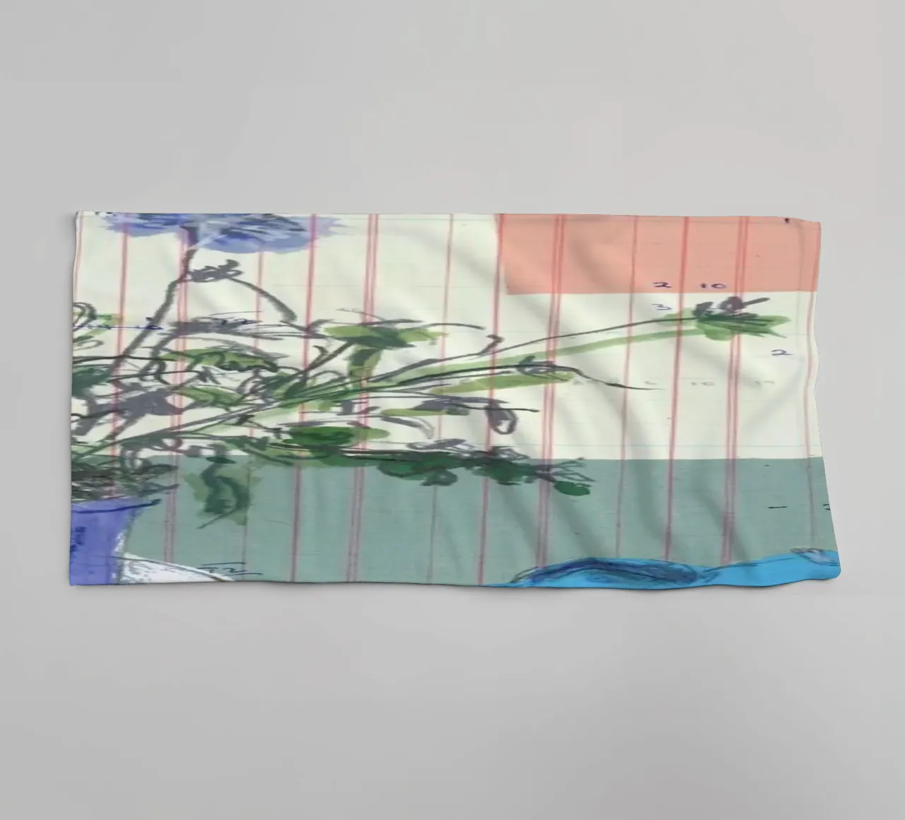 Scabious, Bird And Tin asciugamano da bagno da Stars Above Us