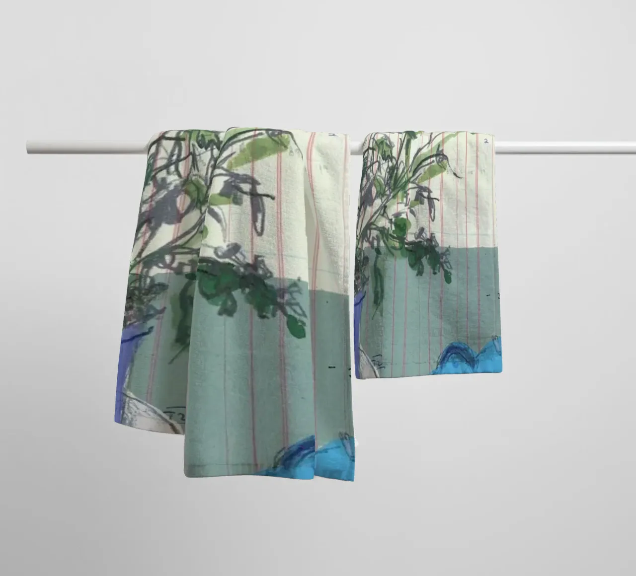 Scabious, Bird And Tin asciugamano da bagno da Stars Above Us