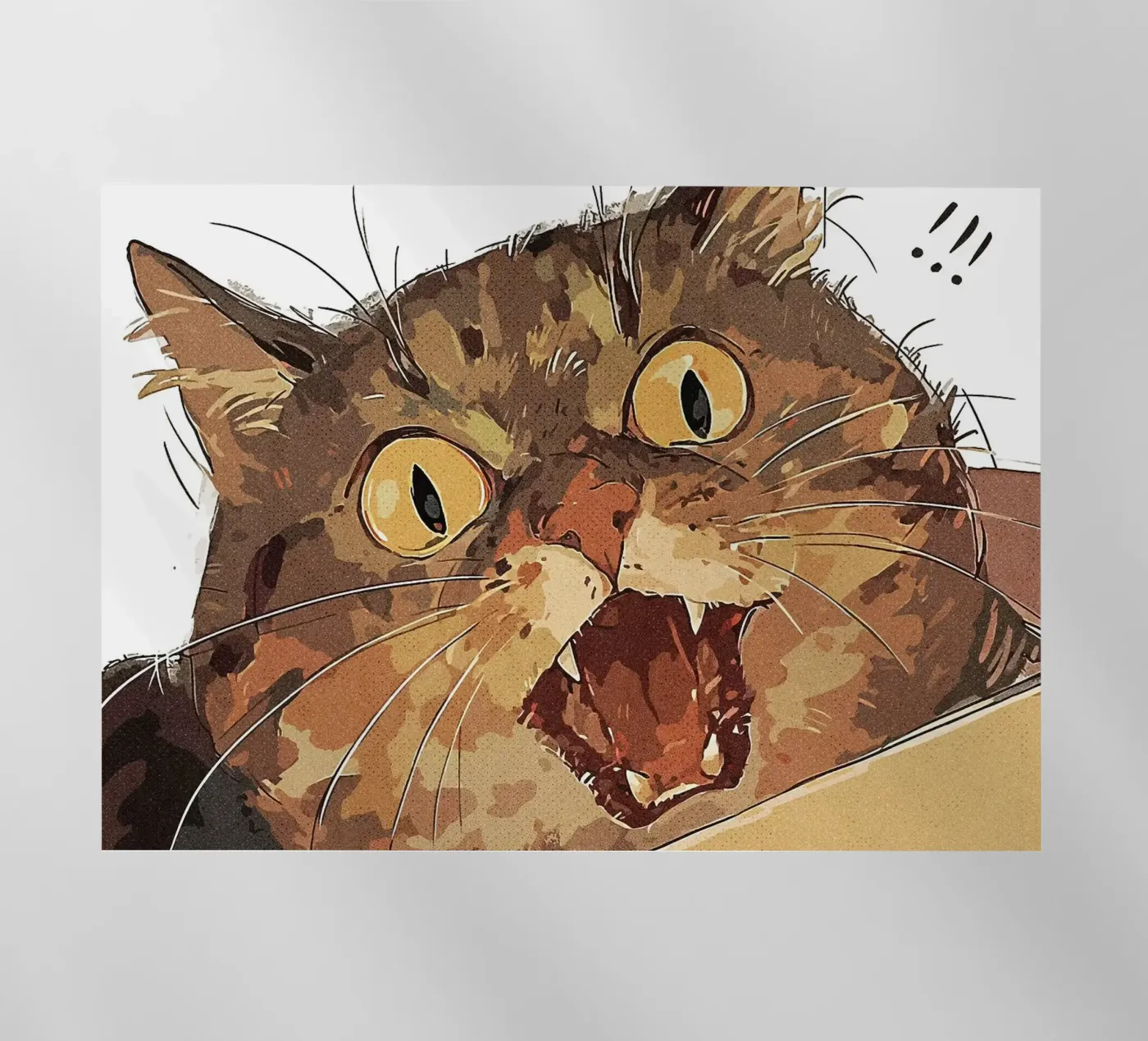 Cat Shocked pellicola backlit da James Isaac Jackson