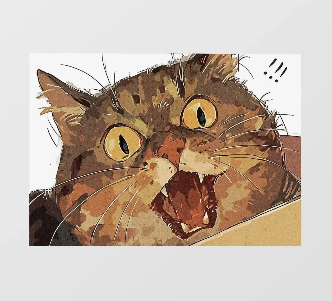 Cat Shocked pellicola backlit da James Isaac Jackson