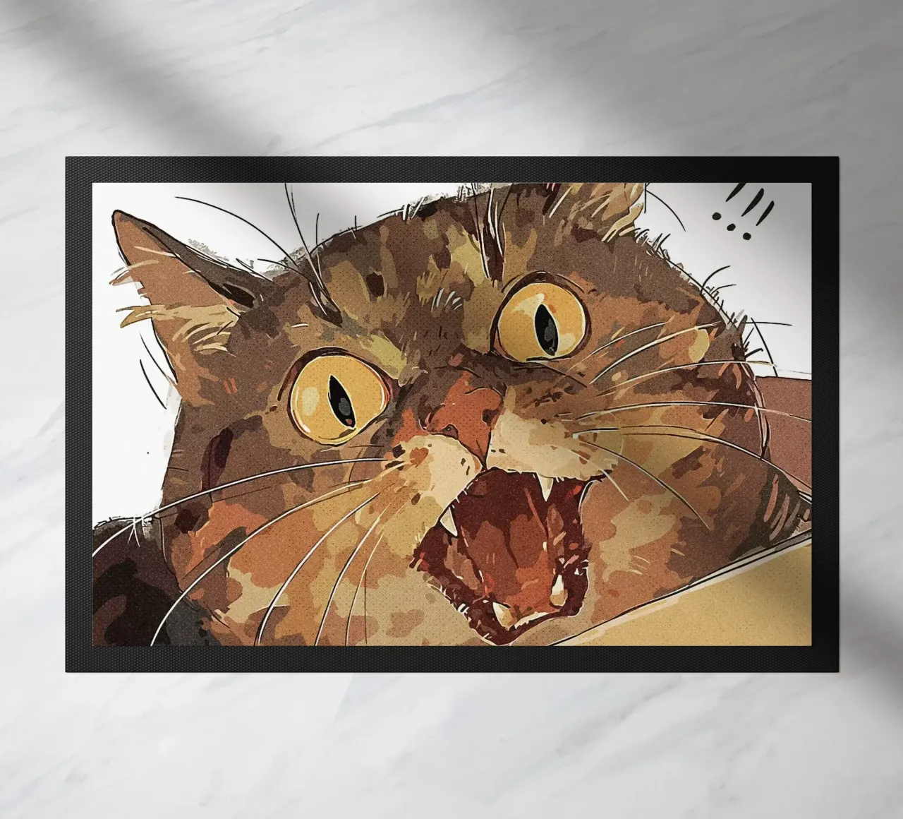 Gatto scioccato zerbino da James Isaac Jackson