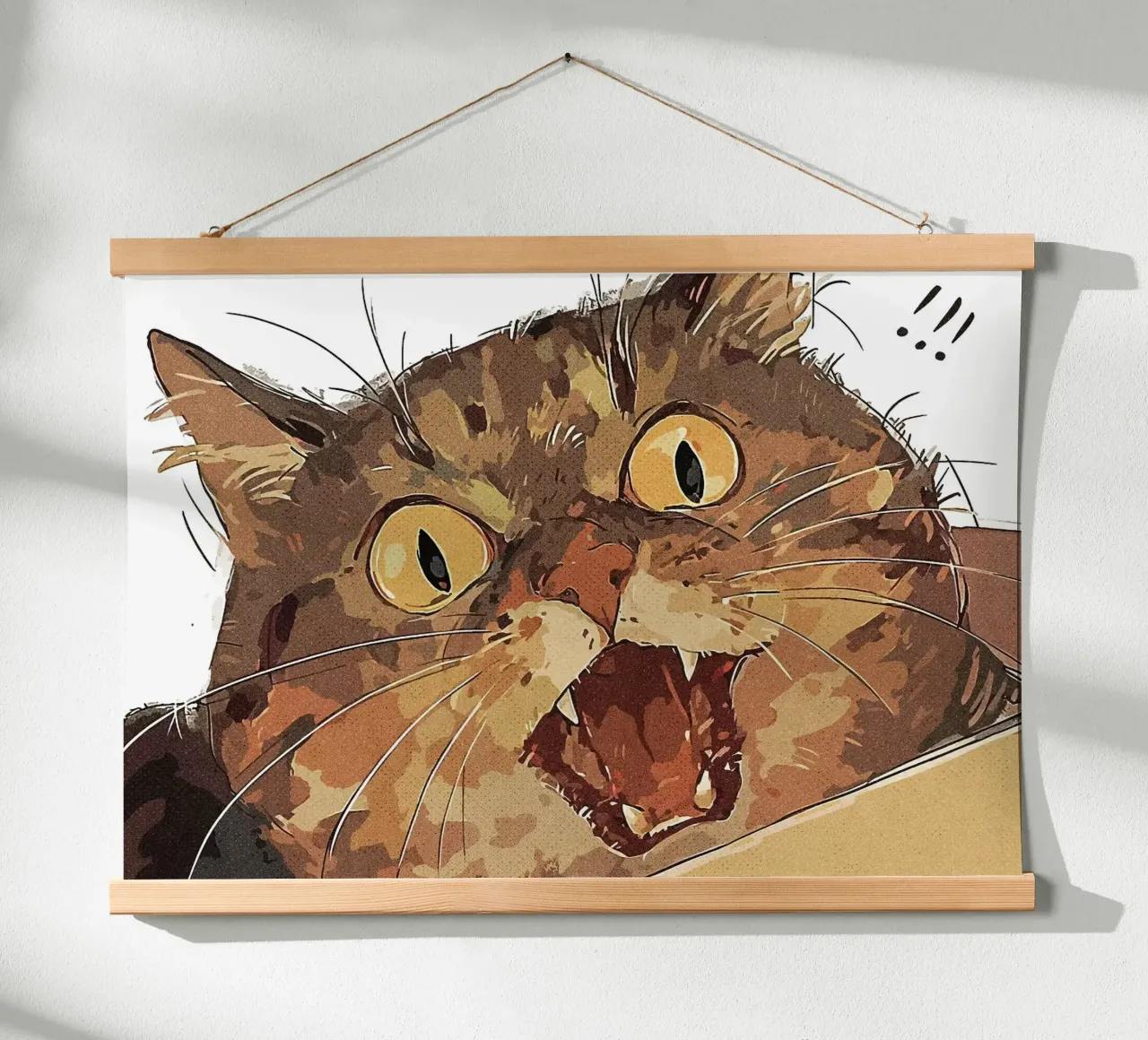 Gatto scioccato poster da James Isaac Jackson