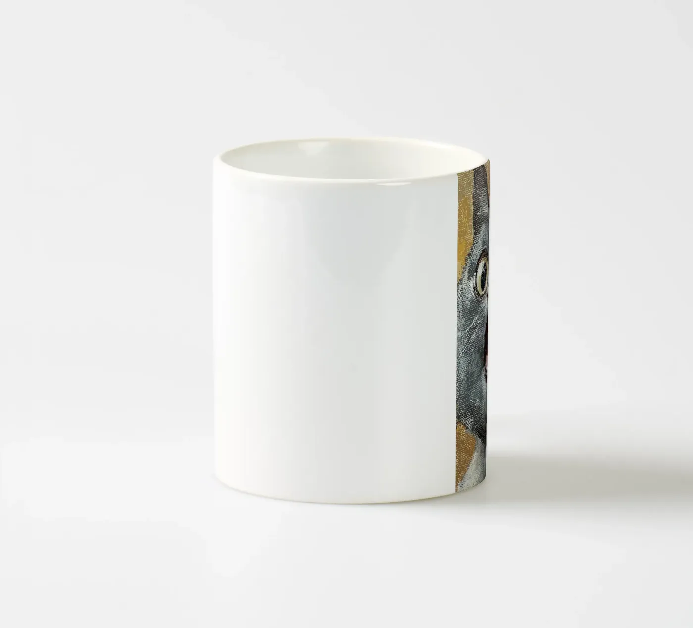 Expression Cat ceramic mug by James Isaac Jackson