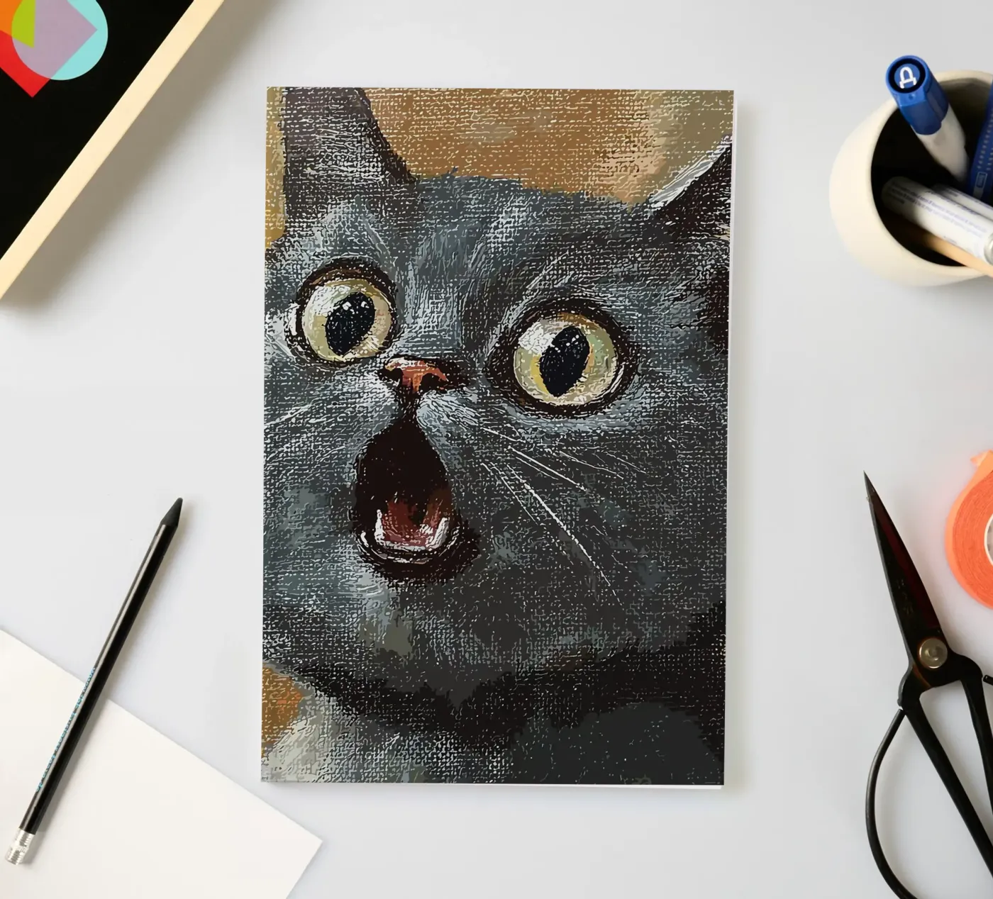 Expression Cat notebook by James Isaac Jackson