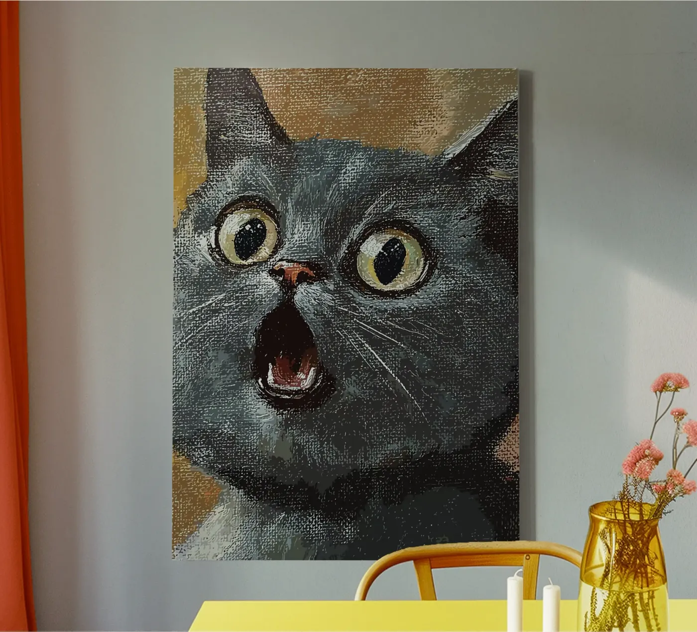 Expression Cat canvas by James Isaac Jackson