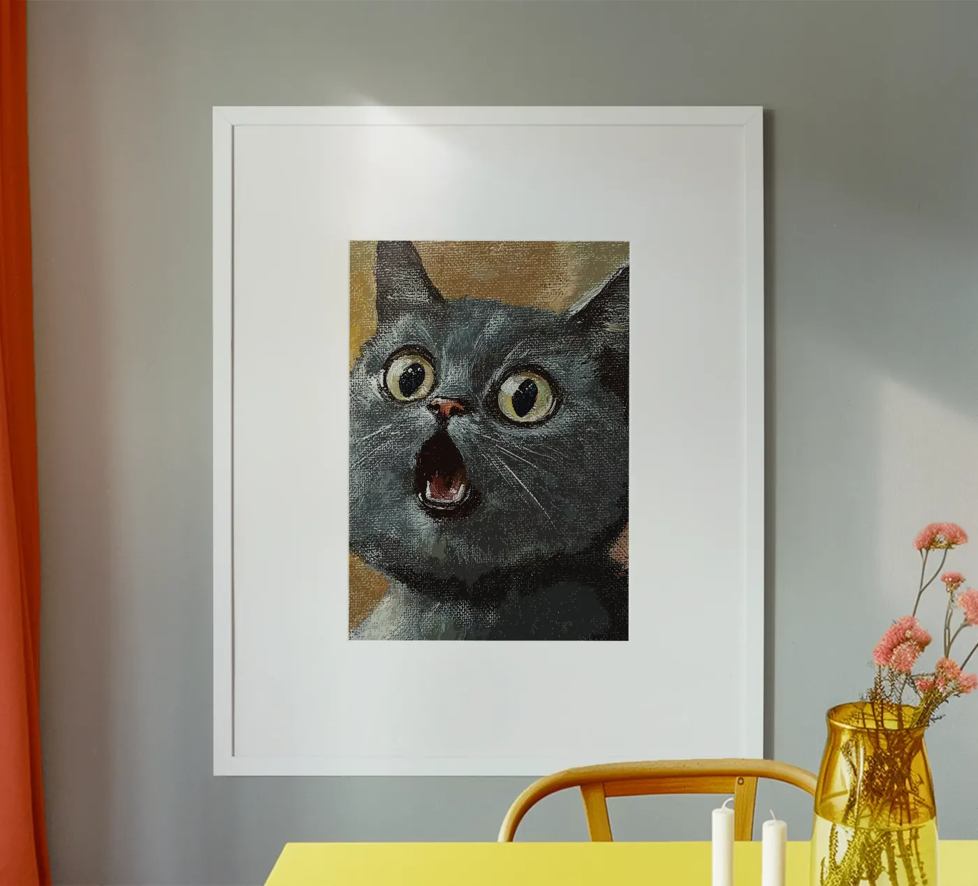 Gatto d'espressione poster da James Isaac Jackson