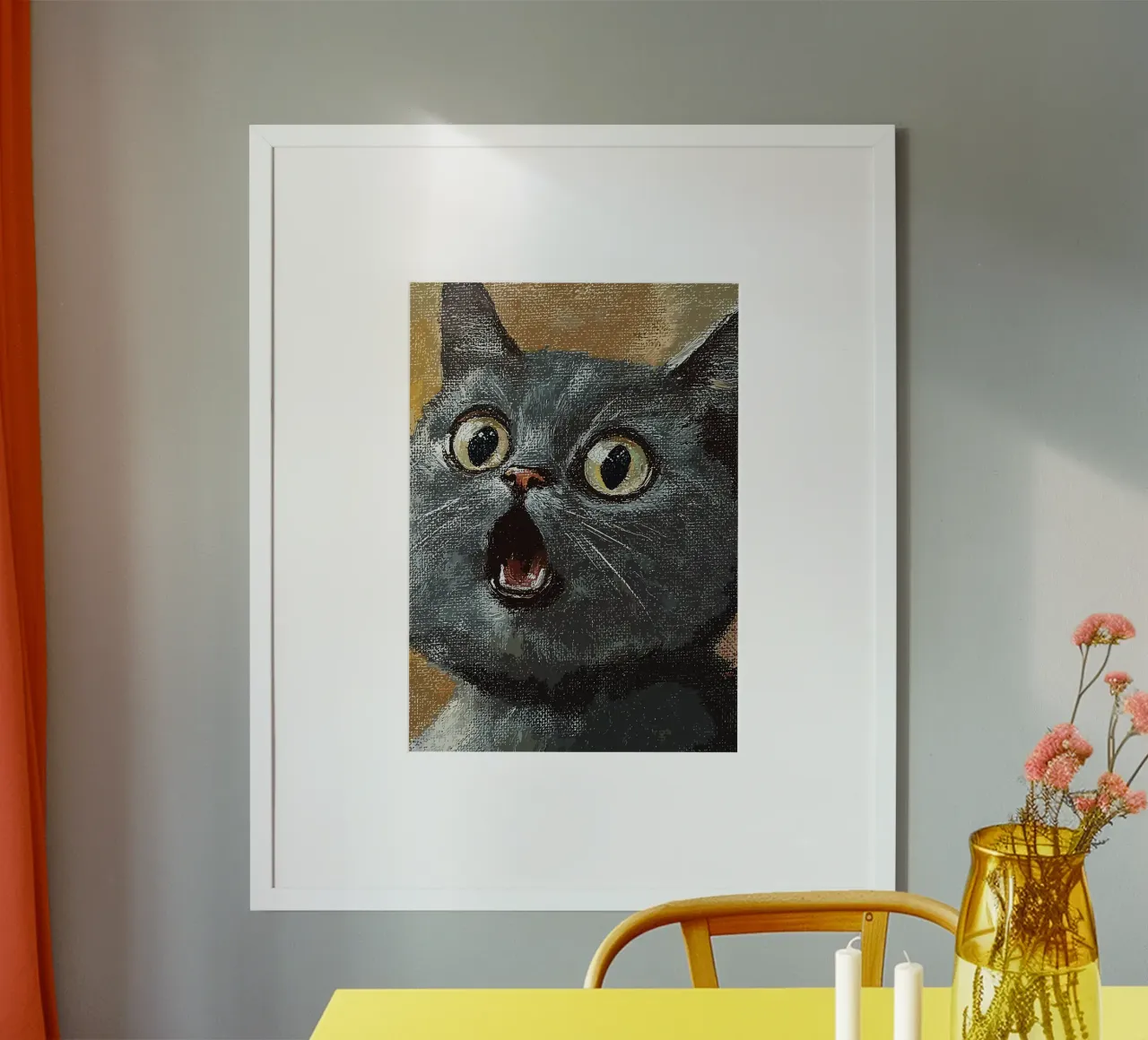 Gatto d'espressione poster da James Isaac Jackson