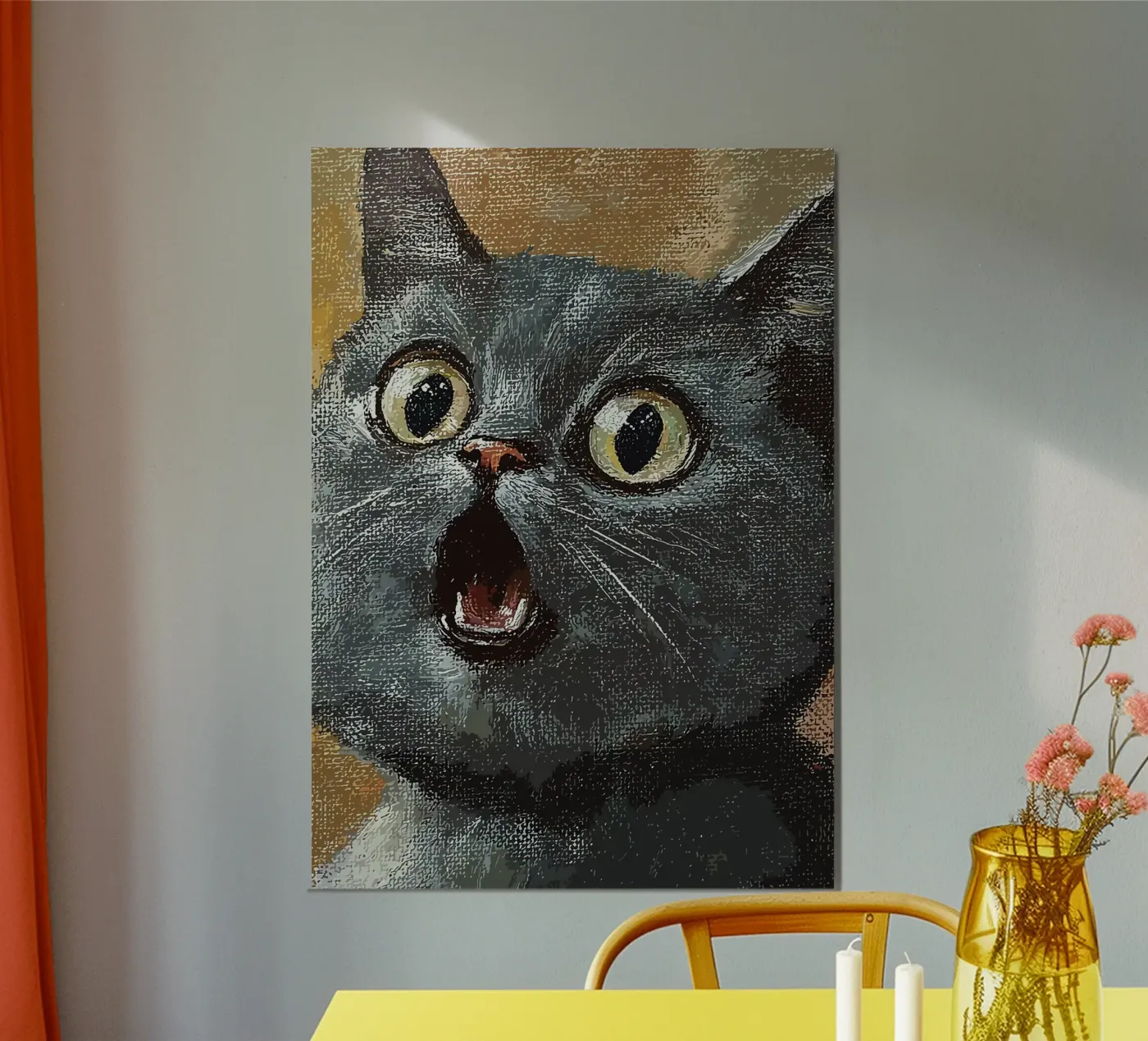 Gatto d'espressione poster da James Isaac Jackson