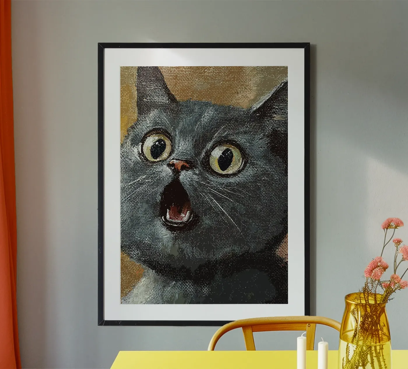 Gatto d'espressione poster da James Isaac Jackson