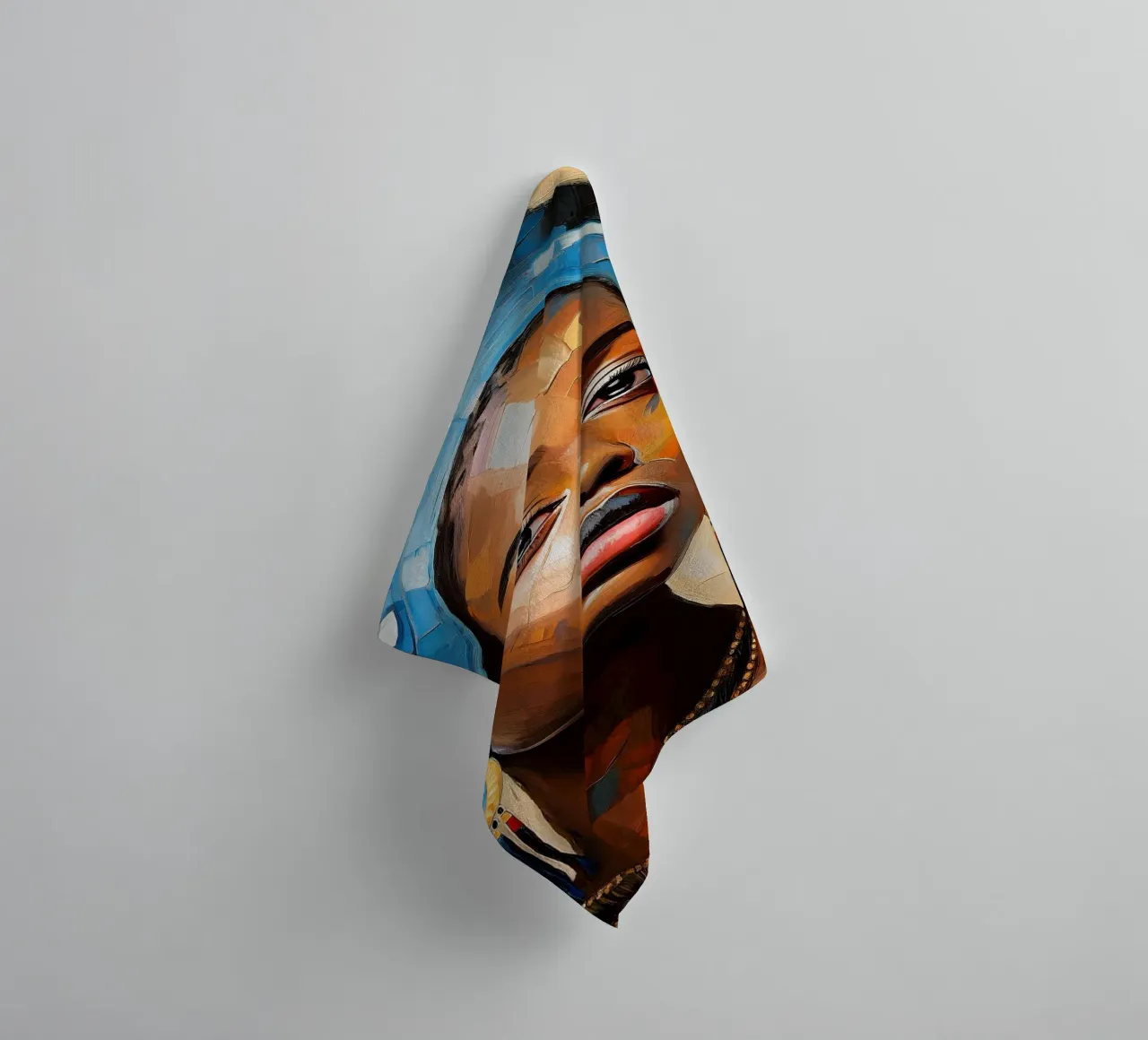 Portrait Femme traditionnelle africaine serviette de bain de Take Your Art BV