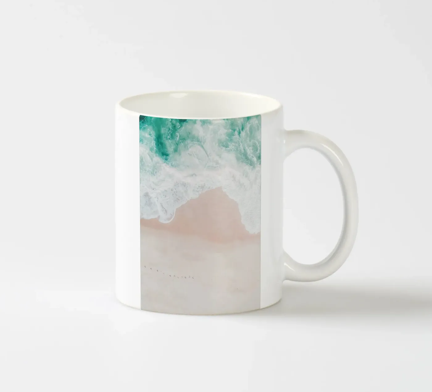 Ocean Mint ceramic mug by Ingrid Beddoes