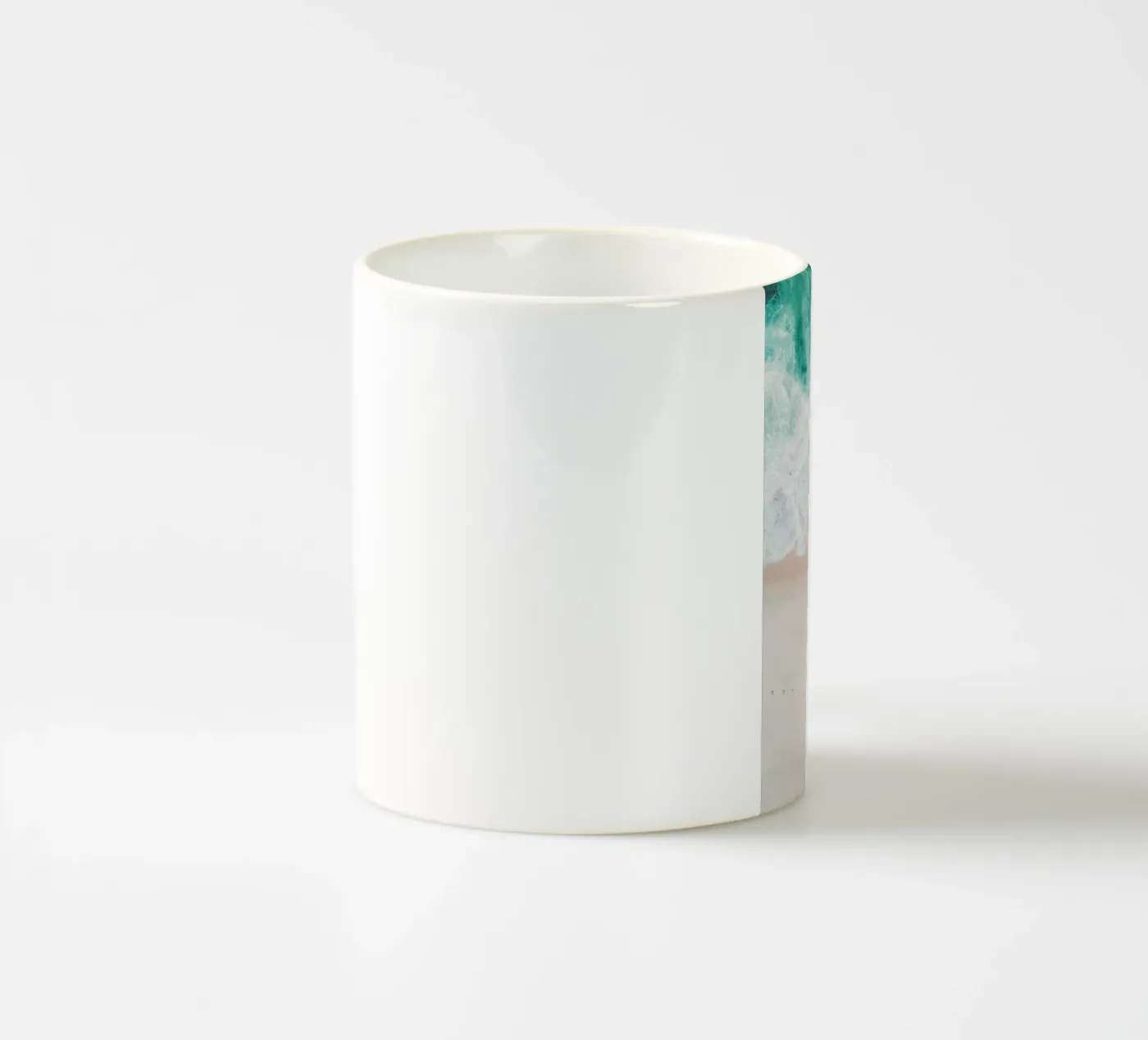 Ocean Mint ceramic mug by Ingrid Beddoes