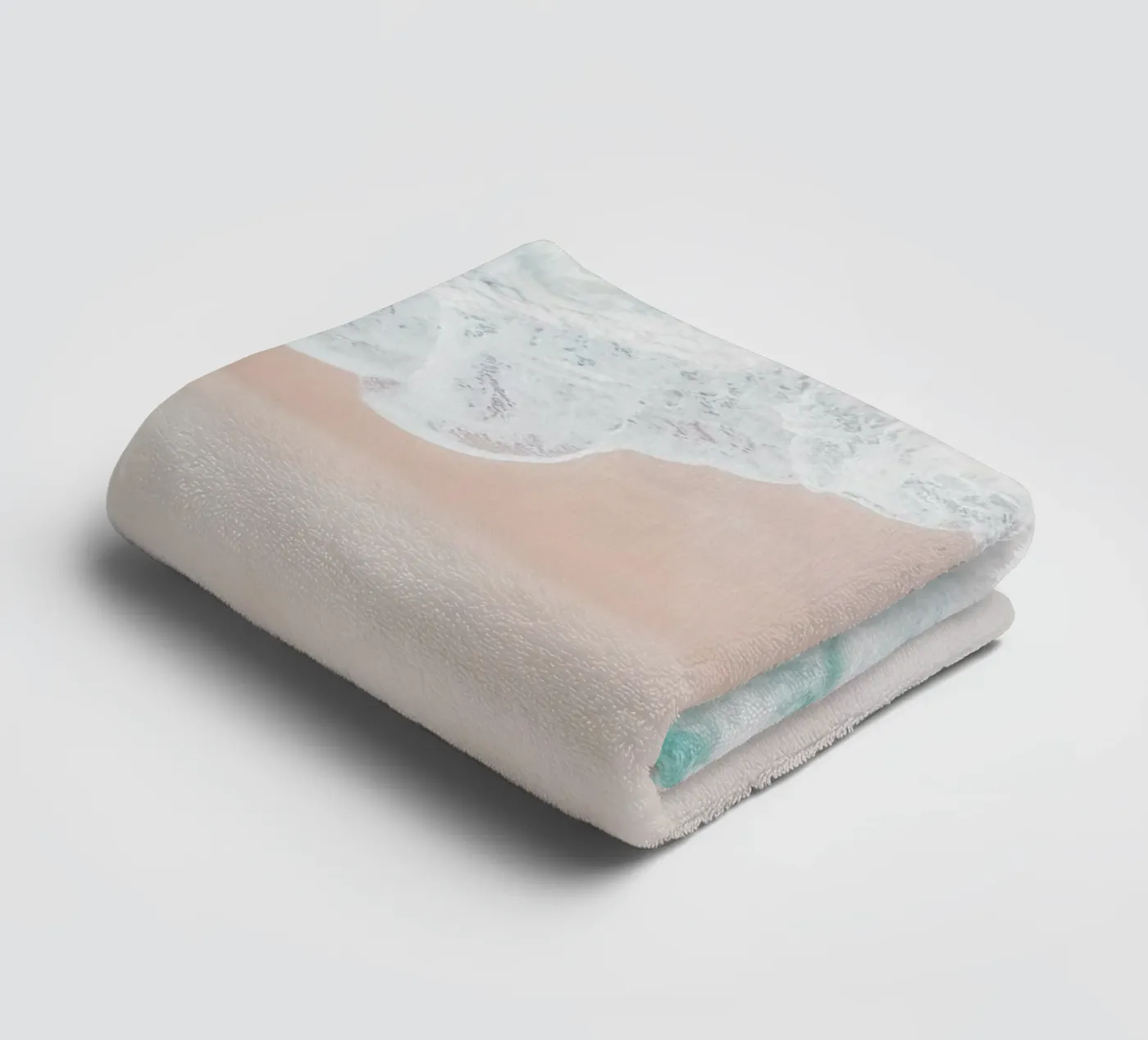 Ocean Mint towel by Ingrid Beddoes