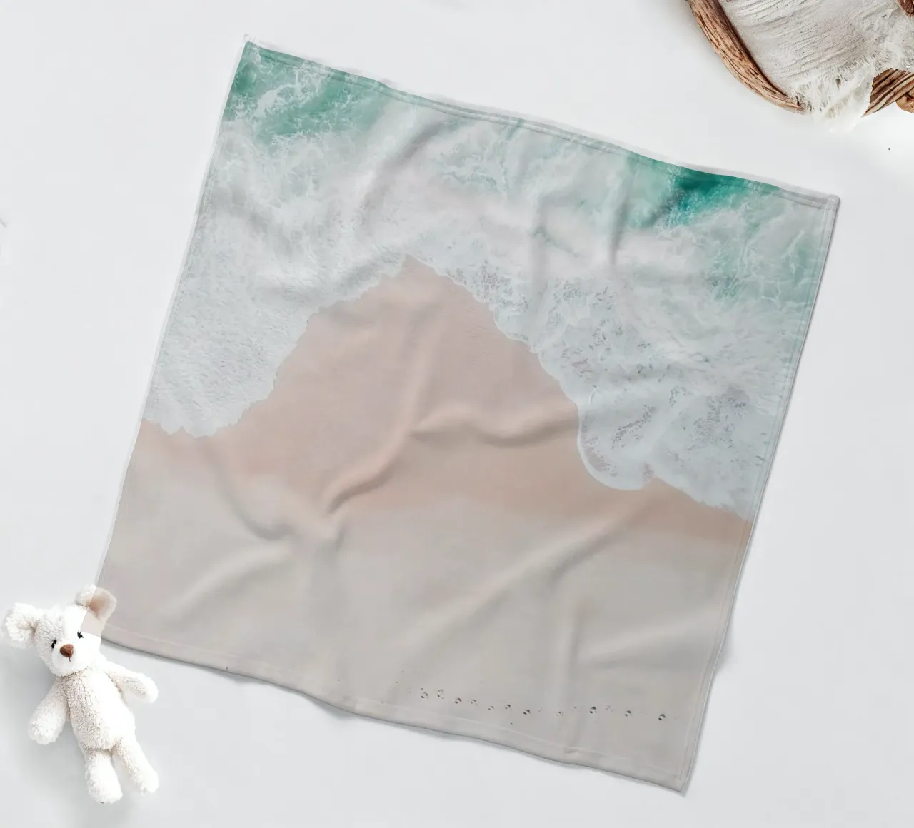 Ocean Mint Fleecedecke von Ingrid Beddoes