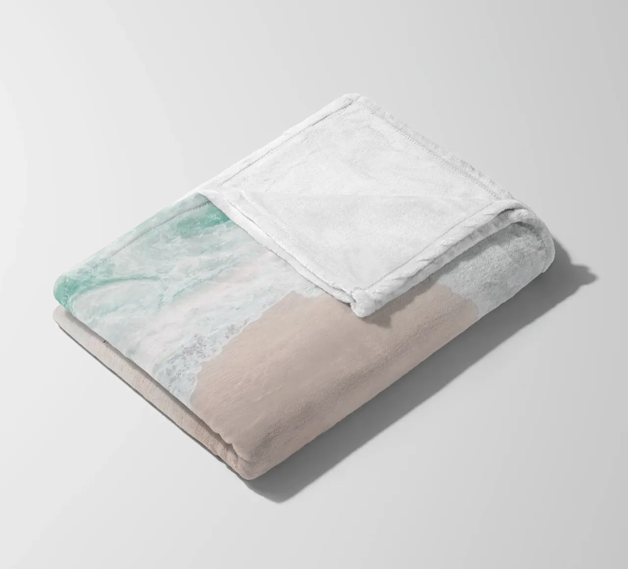 Ocean Mint Fleecedecke von Ingrid Beddoes