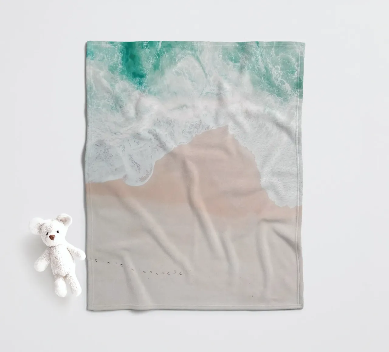 Ocean Mint Fleecedecke von Ingrid Beddoes