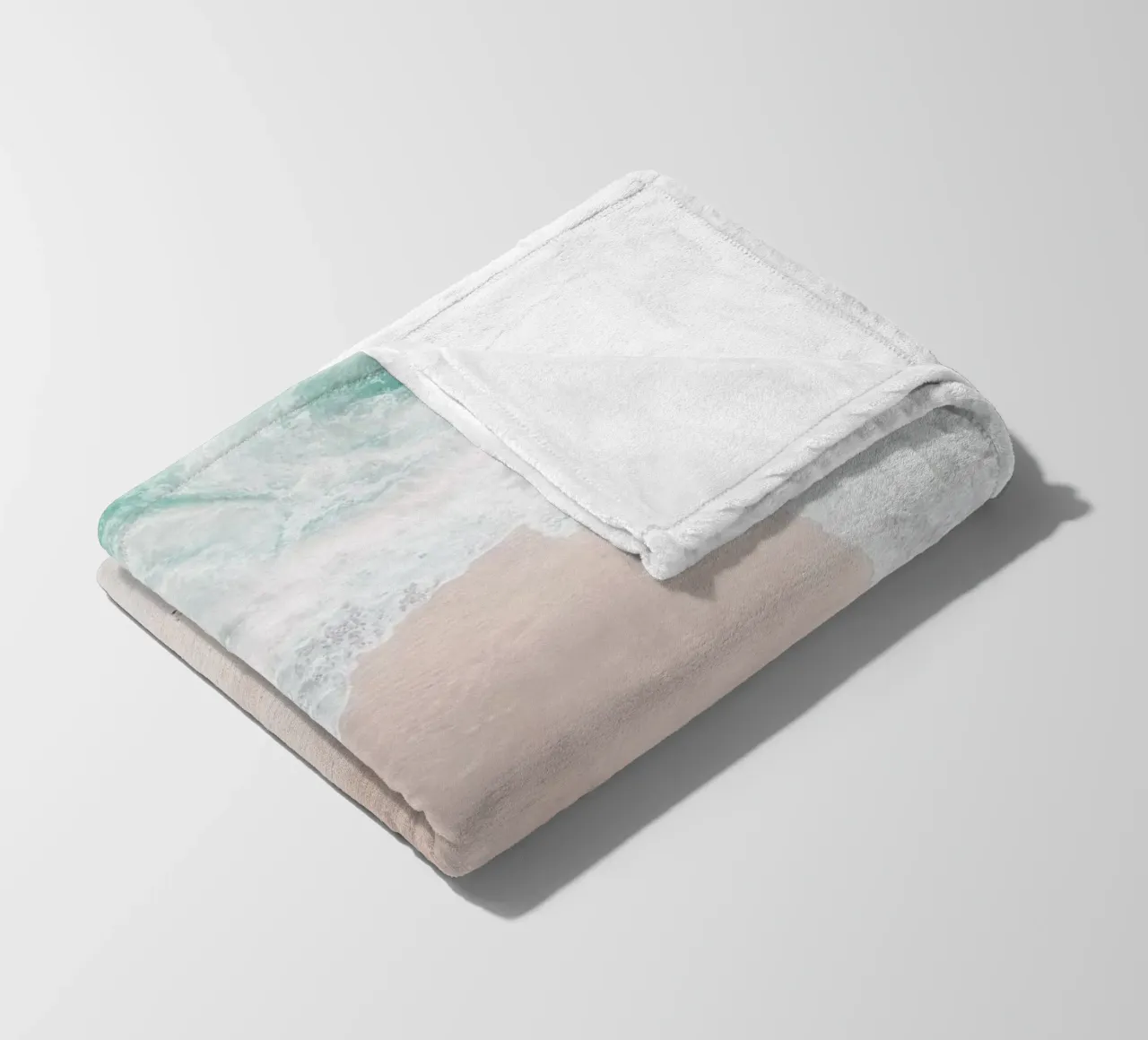 Ocean Mint Fleecedecke von Ingrid Beddoes