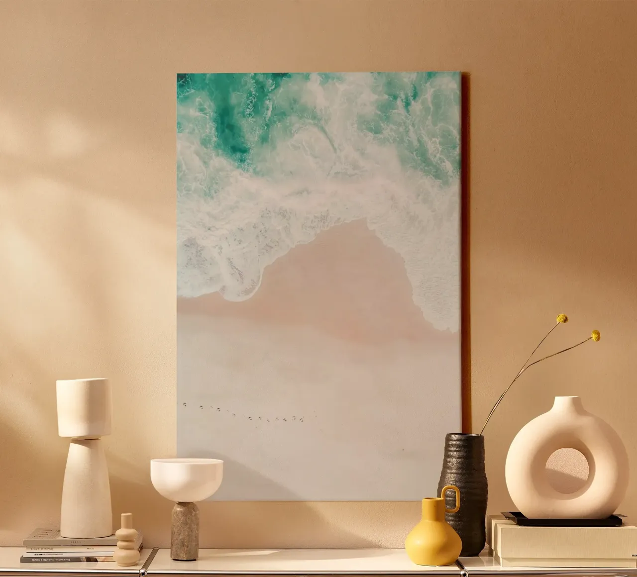 Ocean Mint canvas by Ingrid Beddoes